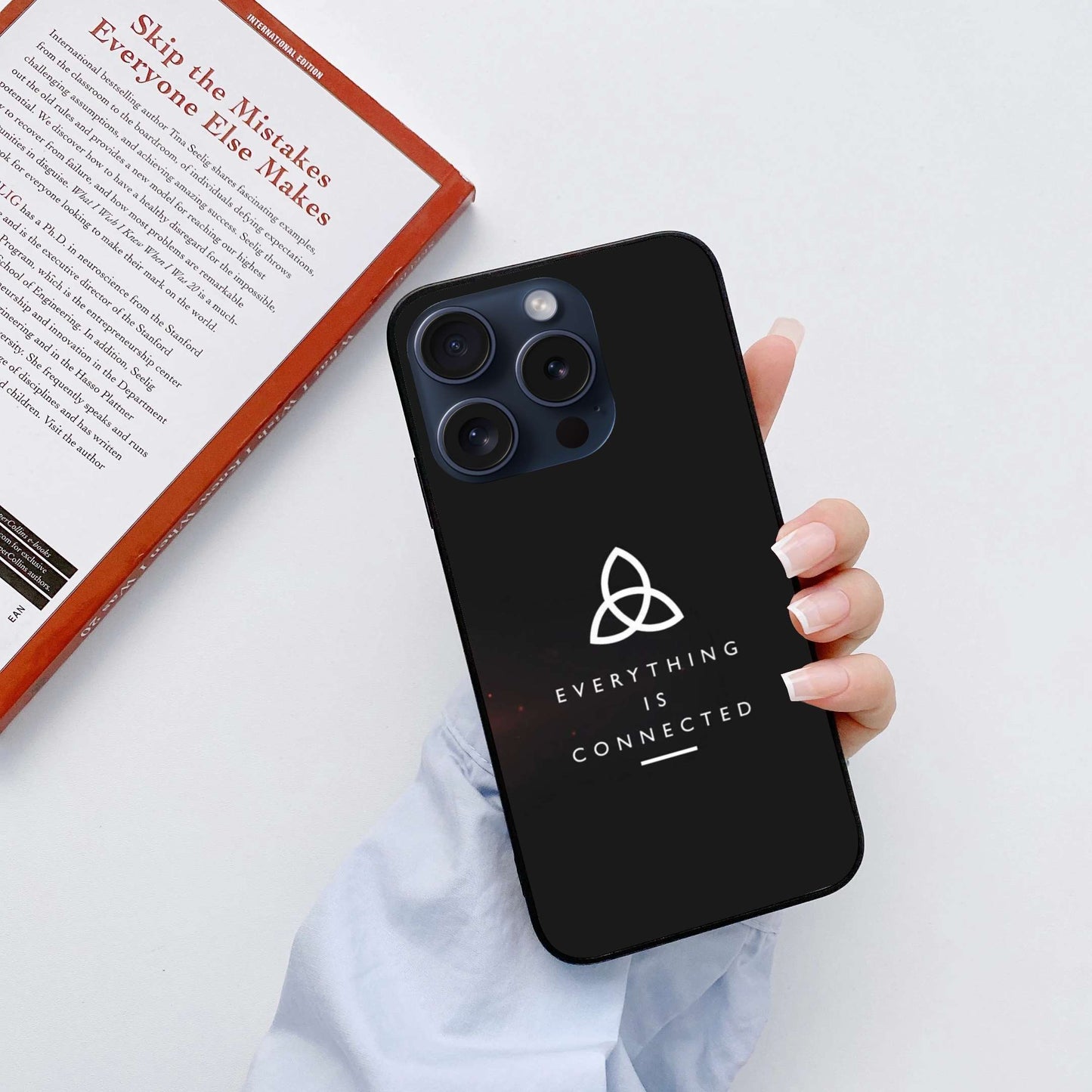 Every thing is connected Original Glass Glossy Finish Back Cover