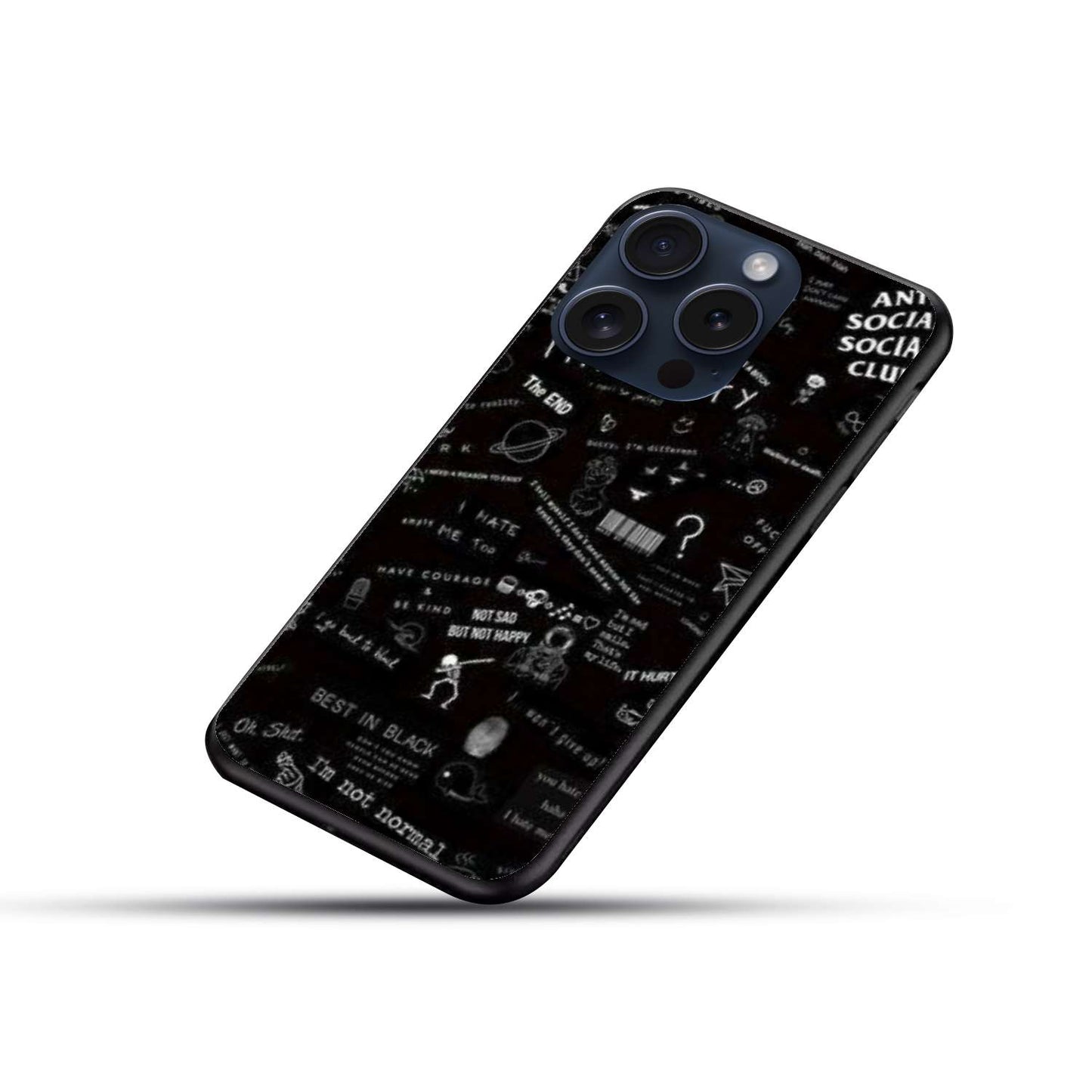 Writings Aesthetic Original Glass Glossy Finish Back Cover
