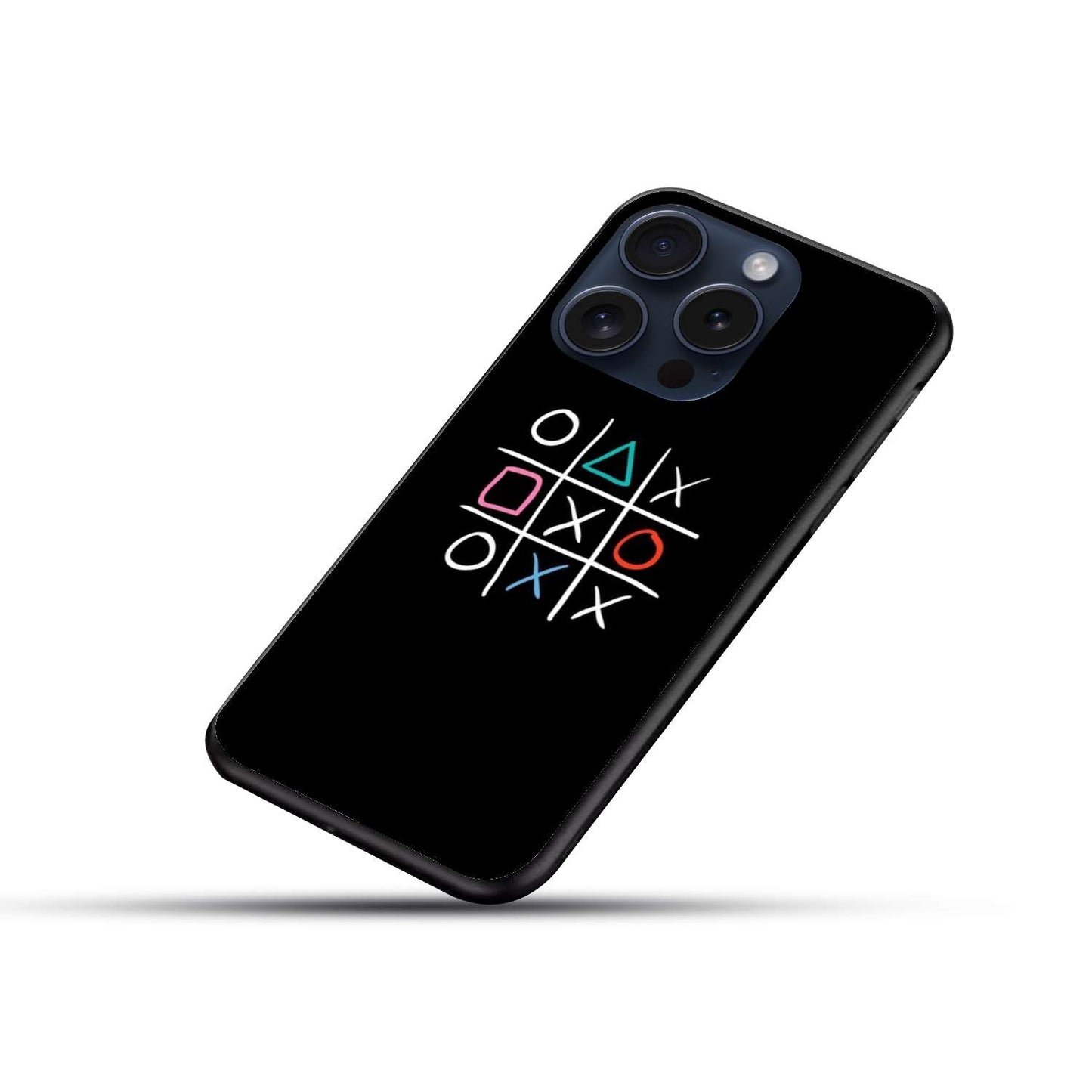 Tic Tac Toe Original Glass Glossy Finish Back Cover