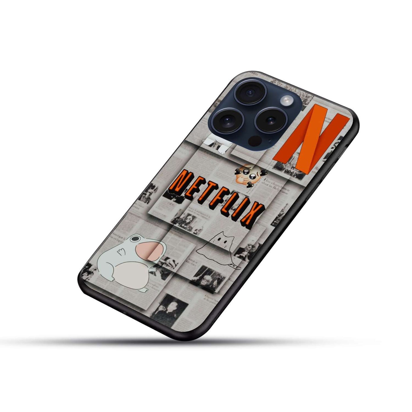 Netflix Aesthetic Original Glass Glossy Finish Back Cover