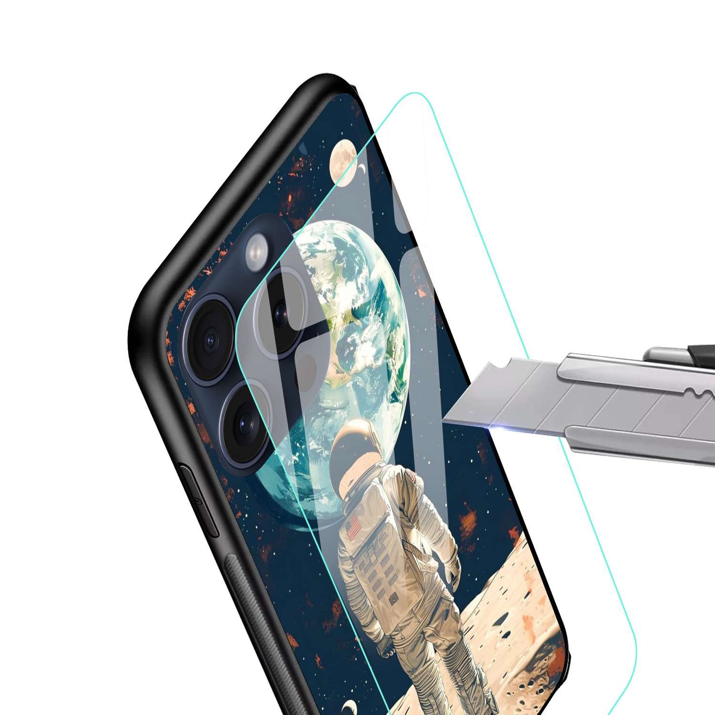 Astronaut Original Glass Glossy Finish Back Cover