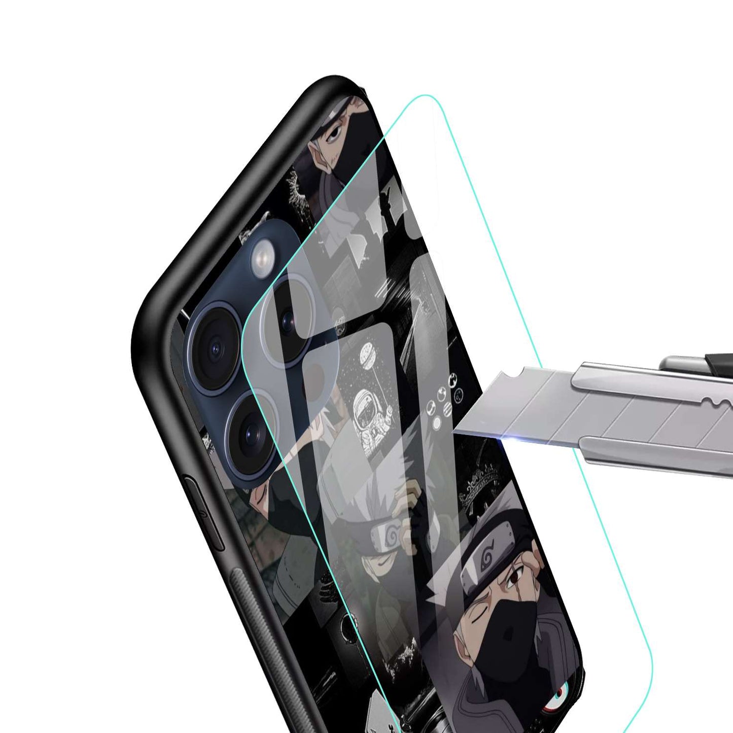 Kakashi Hatake Naruto Original Glass Glossy Finish Back Cover