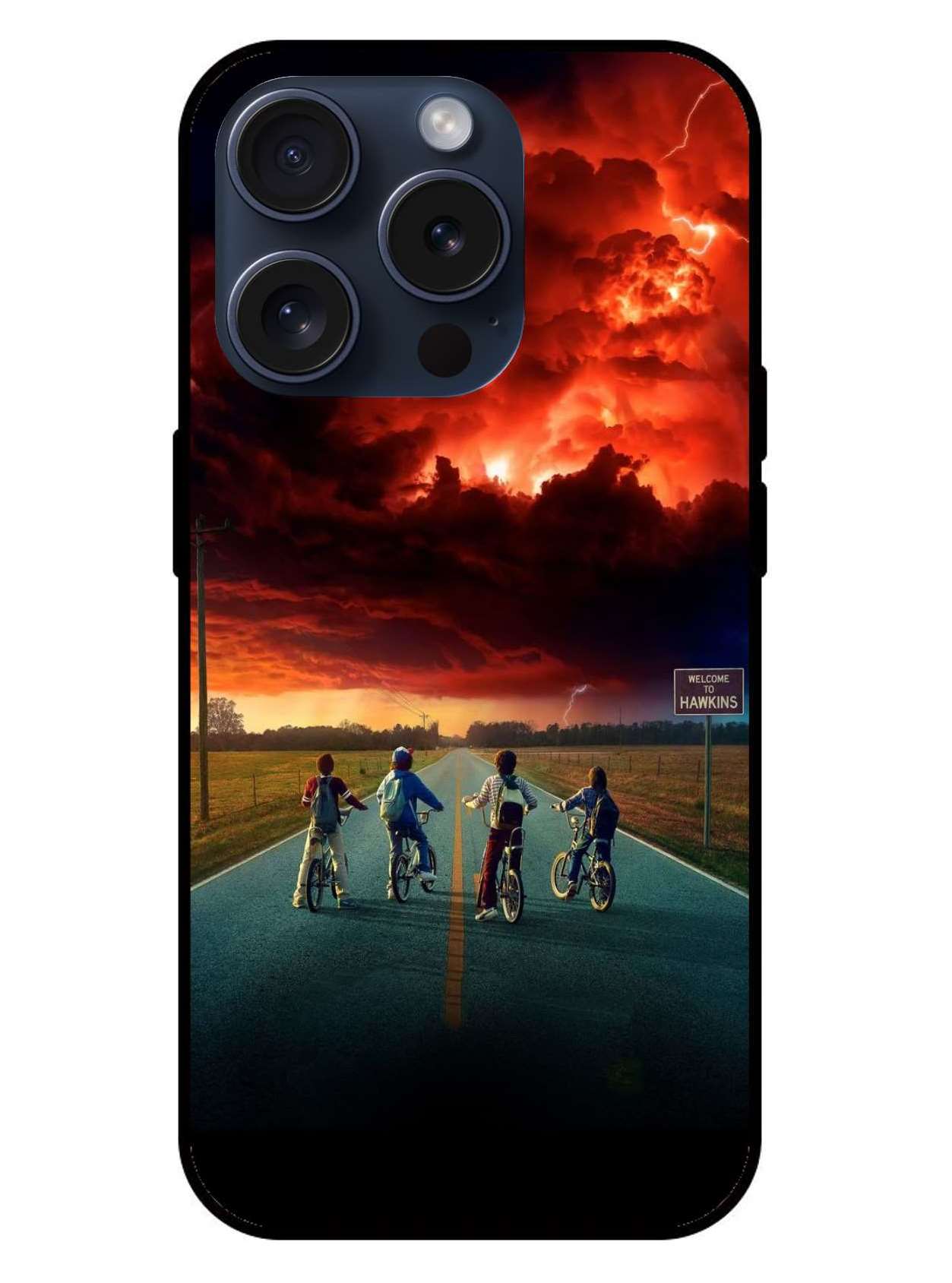 Stranger things Original Glass Glossy Finish Back Cover