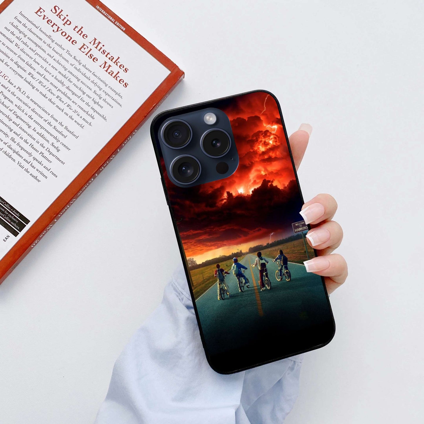 Stranger things Original Glass Glossy Finish Back Cover