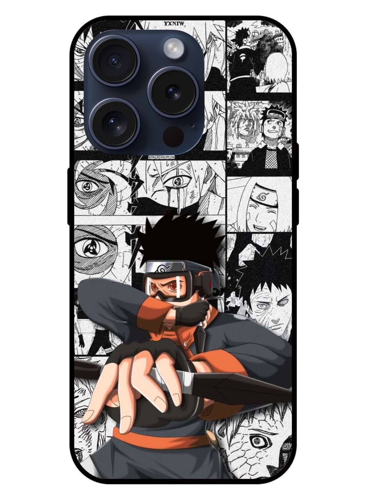 Obito Naruto Original Glass Glossy Finish Back Cover