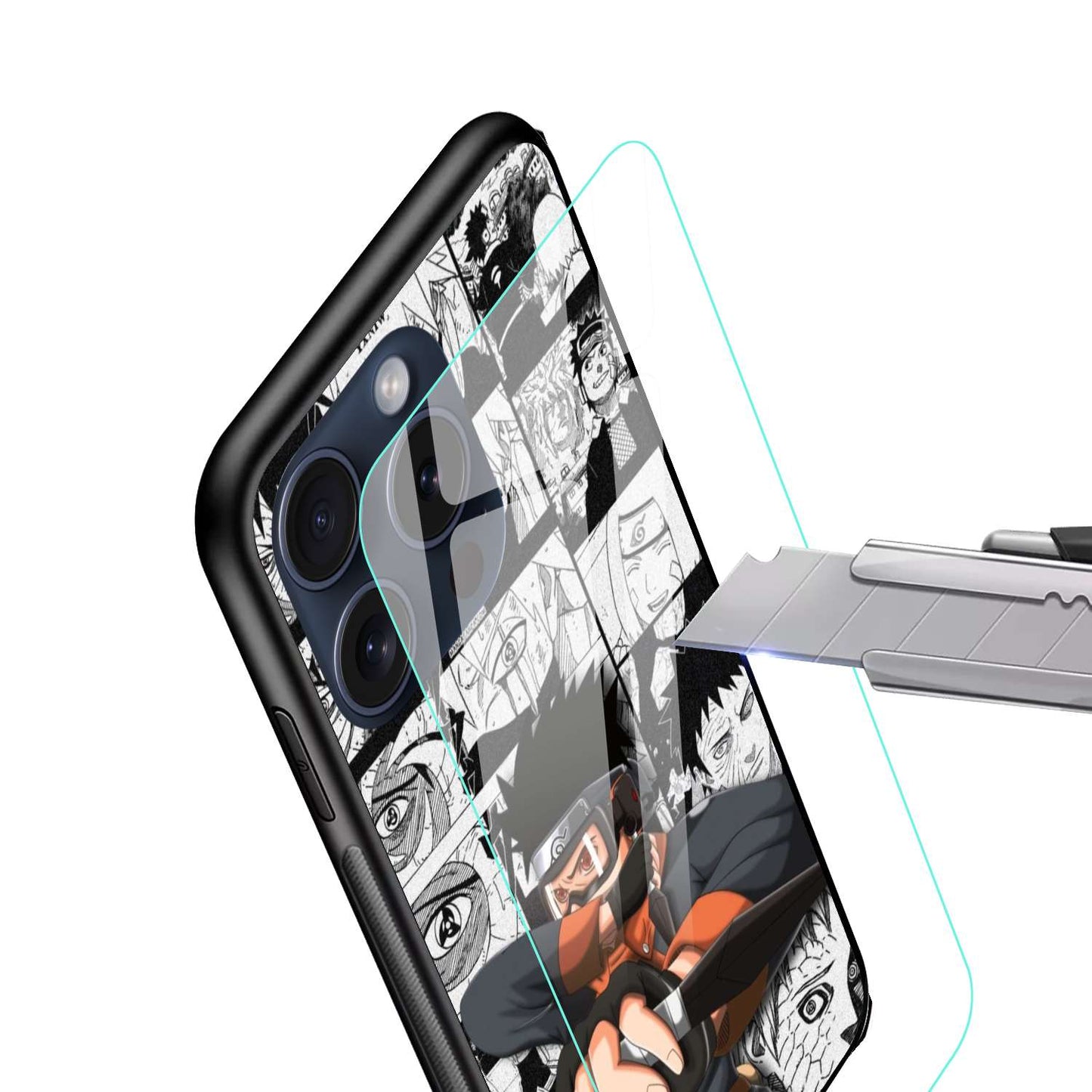 Obito Naruto Original Glass Glossy Finish Back Cover