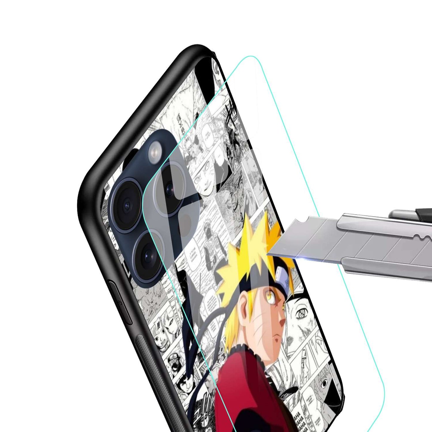 Naruto Original Glass Glossy Finish Back Cover