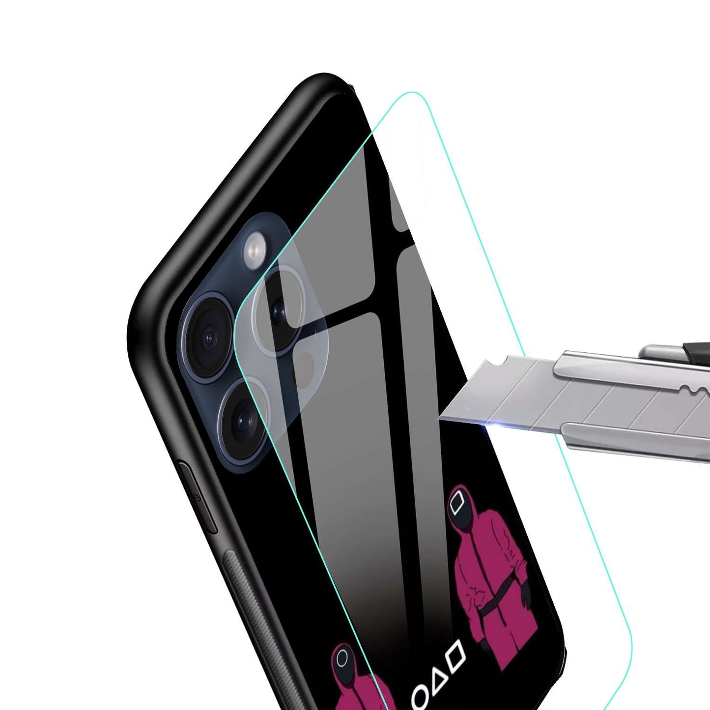 Squid Game Original Glass Glossy Finish Back Cover