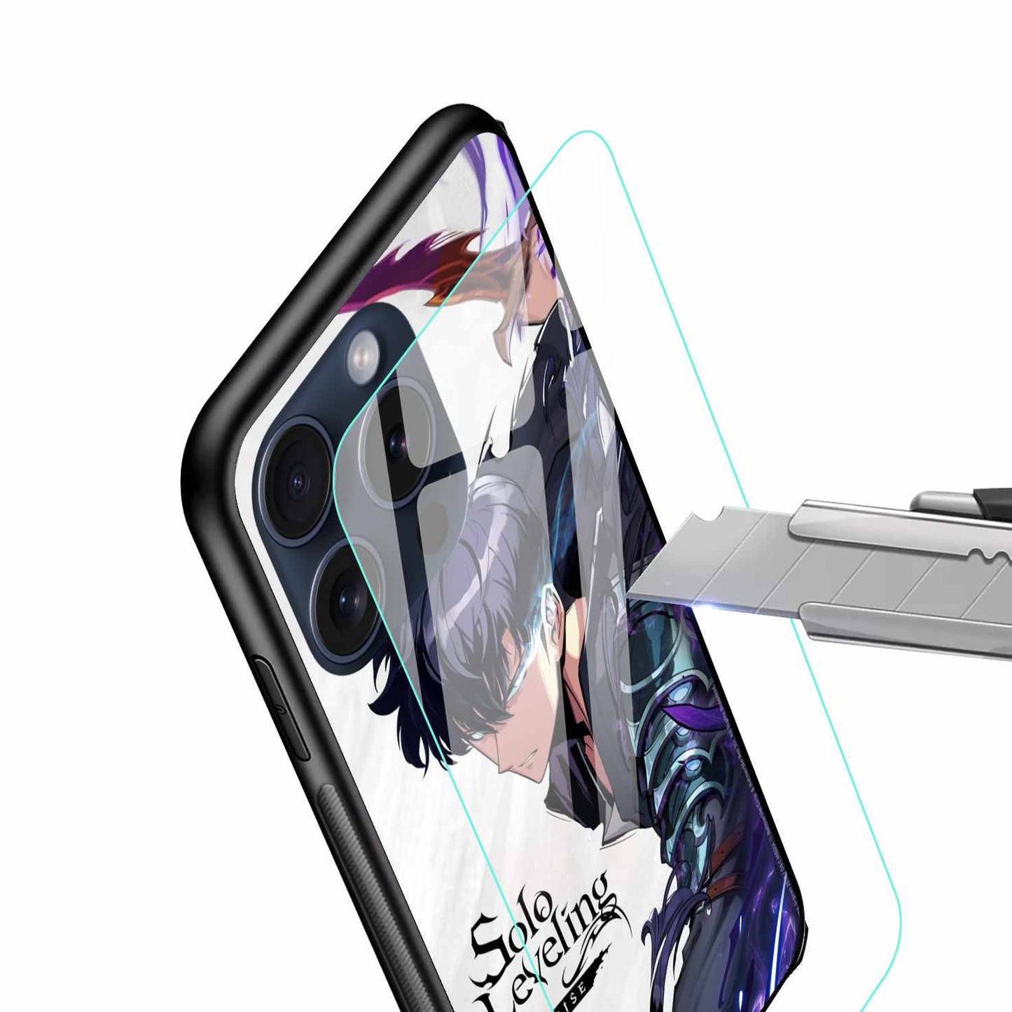 Solo Leveling Arise iPhone Case – Sung Jin-Woo Anime Original Glass Cover