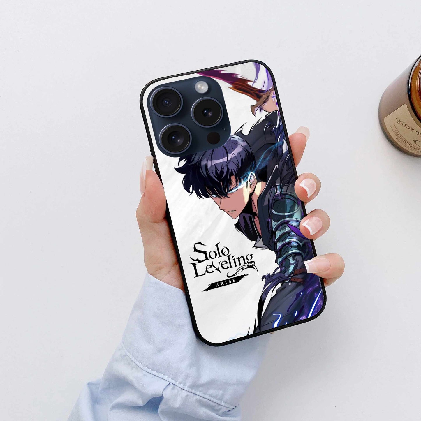 Solo Leveling Arise iPhone Case – Sung Jin-Woo Anime Original Glass Cover