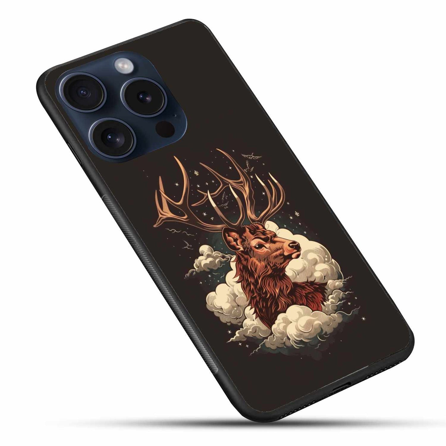 Reindeer In The Clouds Original Glass Cover