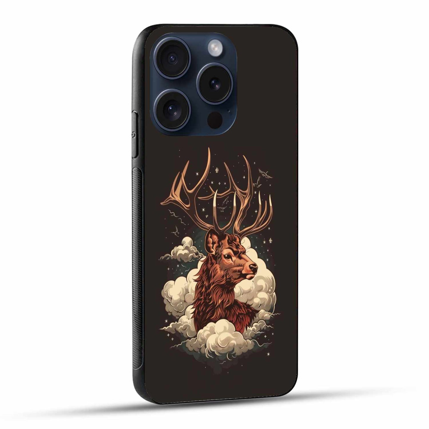 Reindeer In The Clouds Original Glass Cover