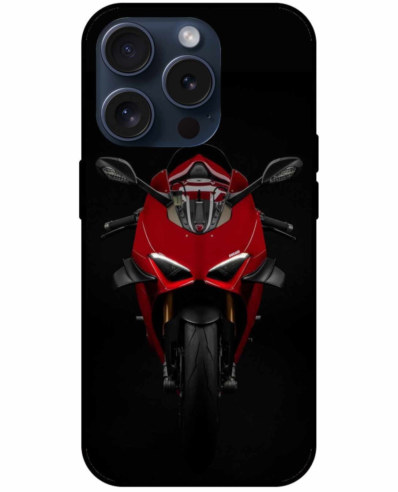 Aggressive Red Ducati Front Profile Original Glass Cover