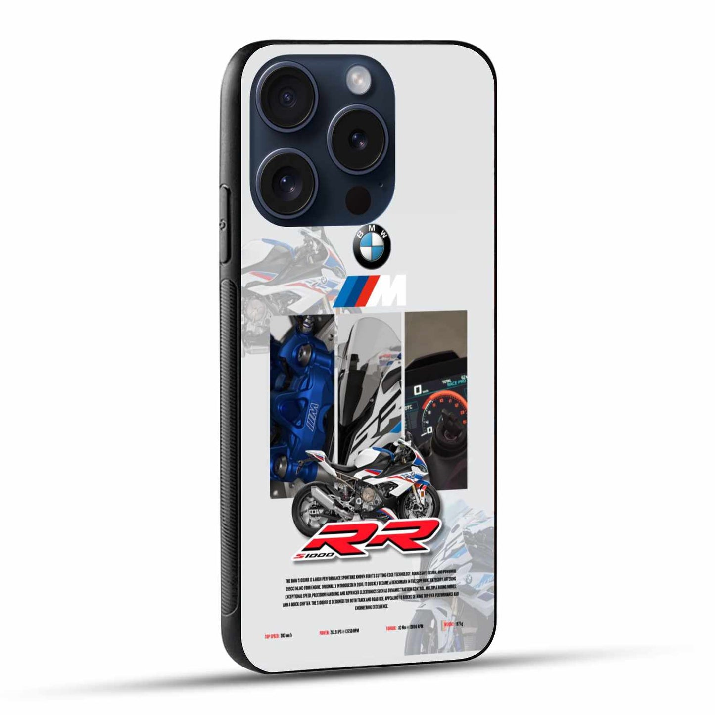 BMW M Power S1000RR Superbike Themed Original Glass Cover