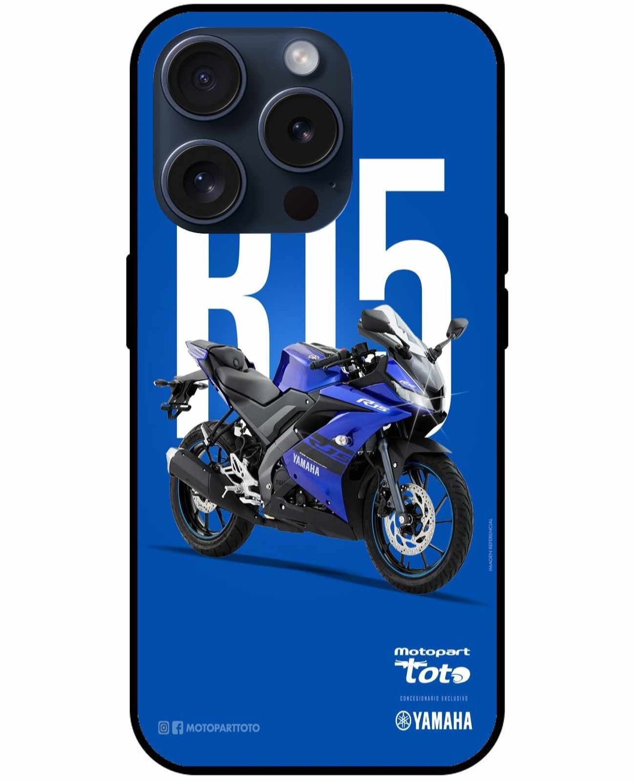 Blue Thunder Edition – Yamaha R15 Original Glass Cover