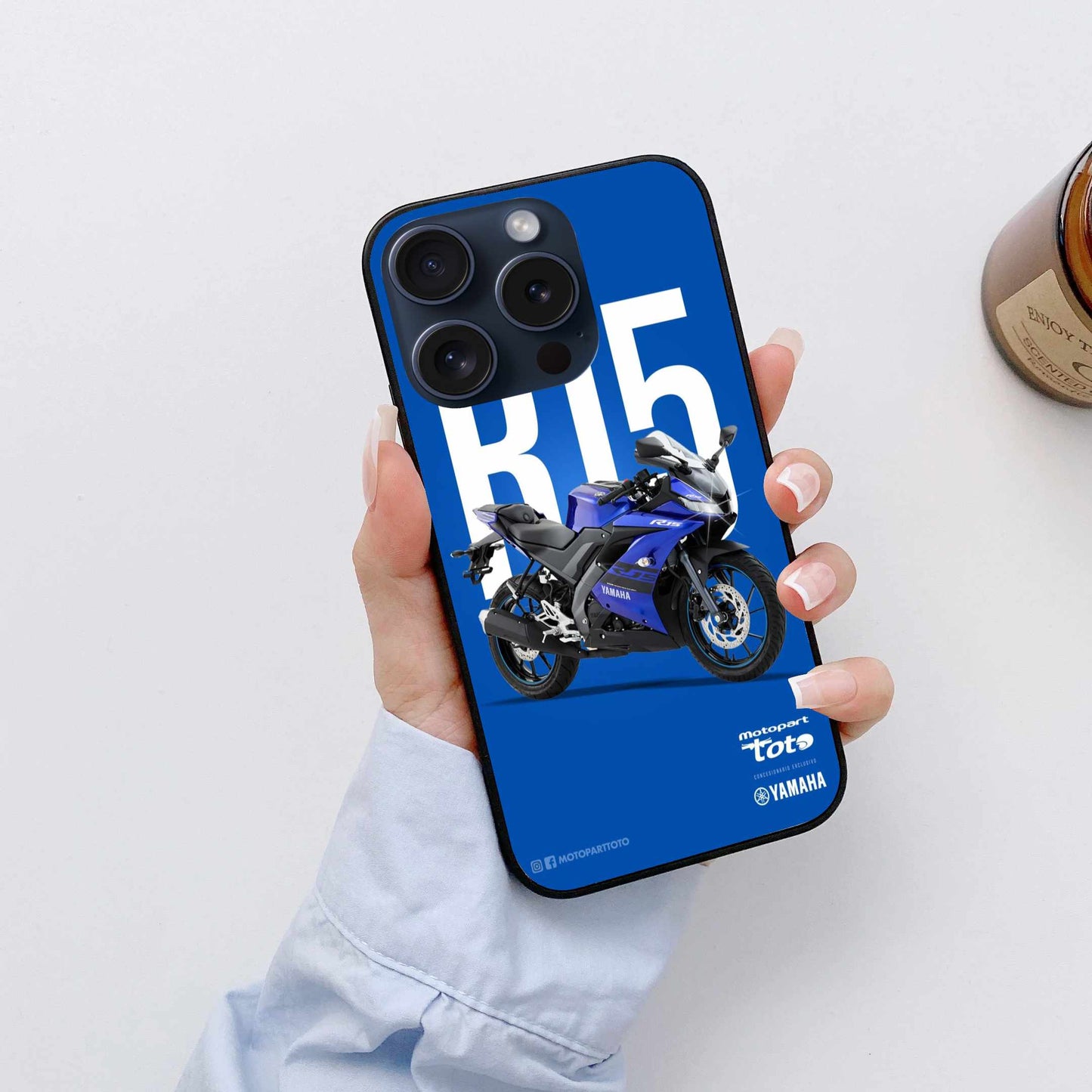 Blue Thunder Edition – Yamaha R15 Original Glass Cover