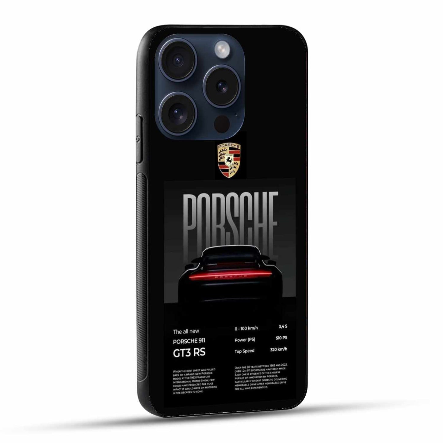 Porsche Back Light View Dark Original Glass Cover