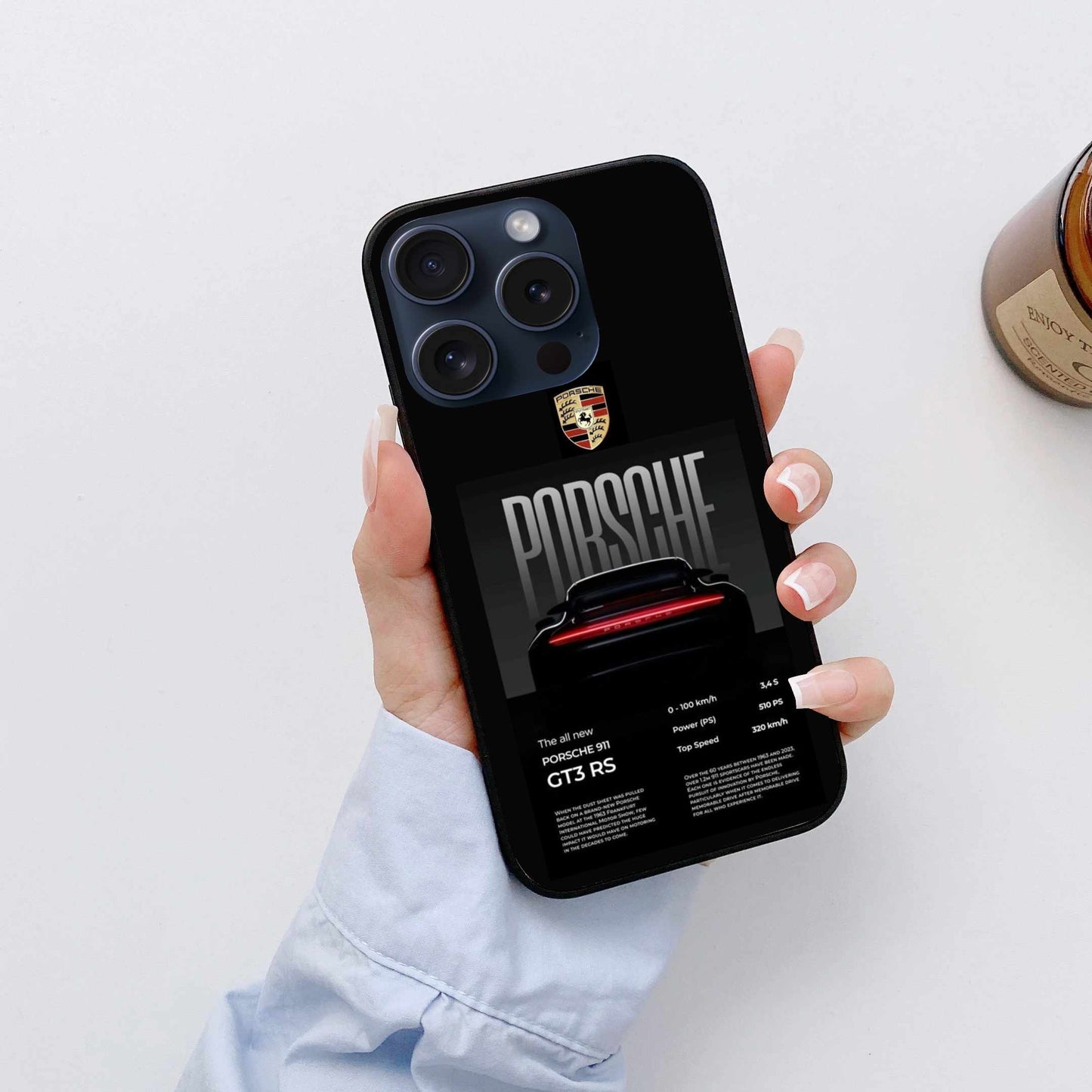 Porsche Back Light View Dark Original Glass Cover