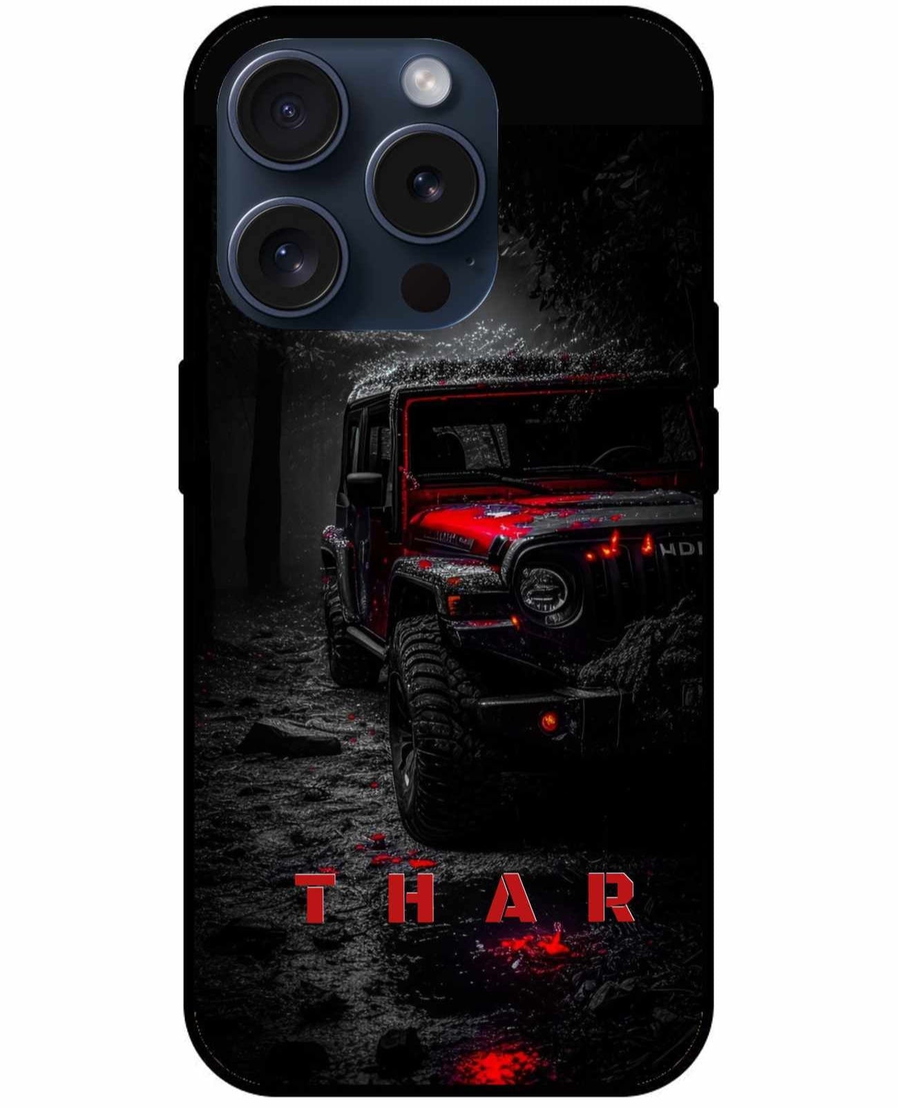 Black Thar In Red Mode Original Glass Cover