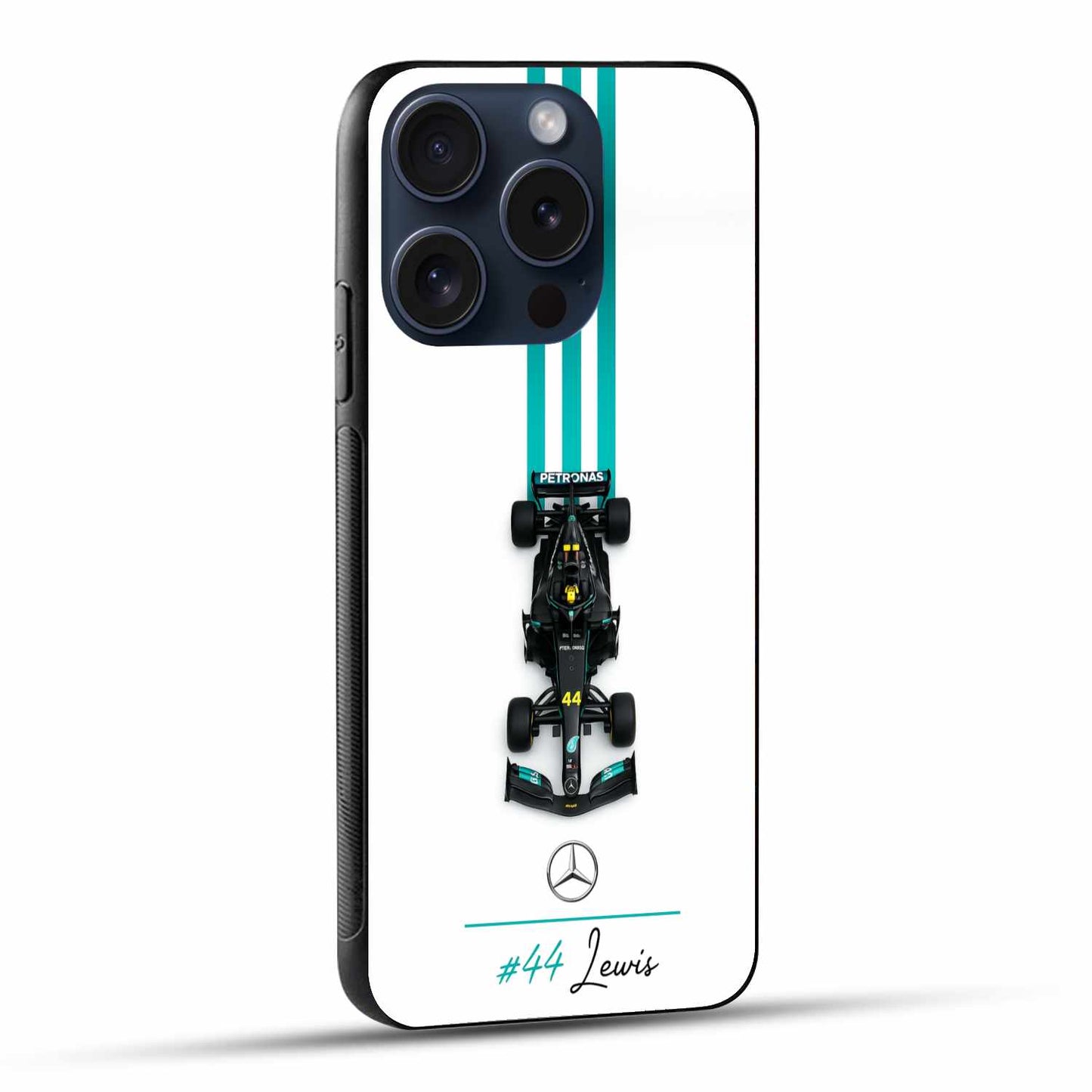 Lewis Hamilton F1 Car With His Number 44 Original Glass Cover