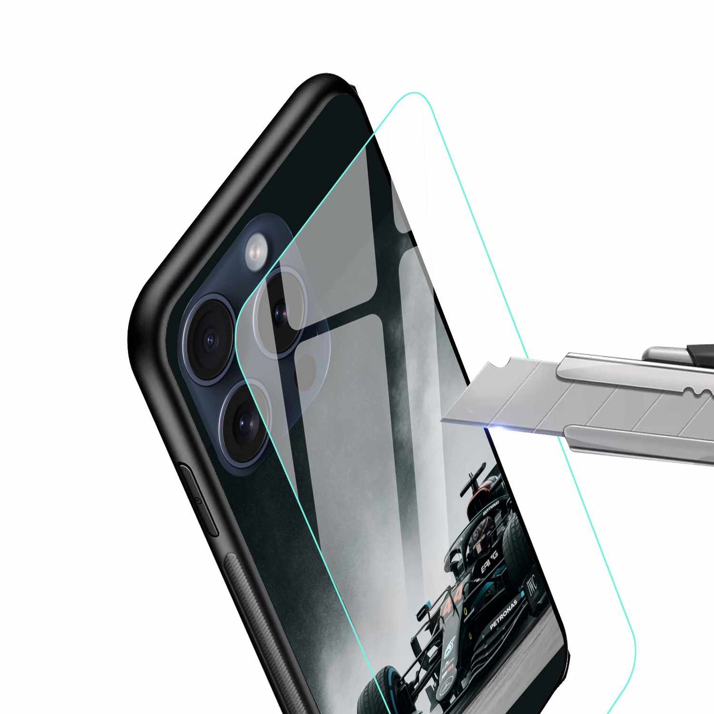 Precision in Motion: AMG Petronas #44 Original Glass Cover