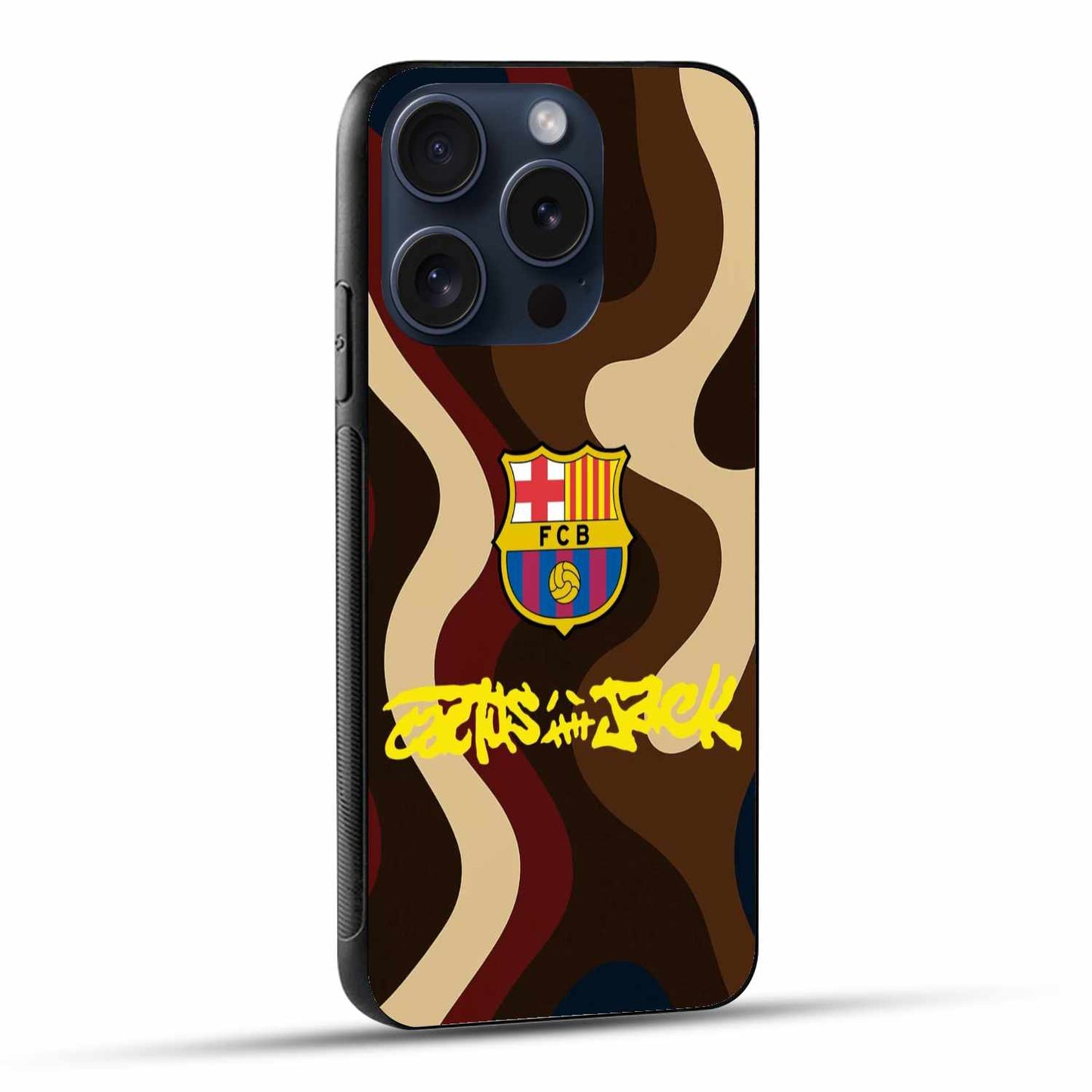 FC Barcelona x Cactus Jack Camo Case – Wavy Street Style Original Glass Cover