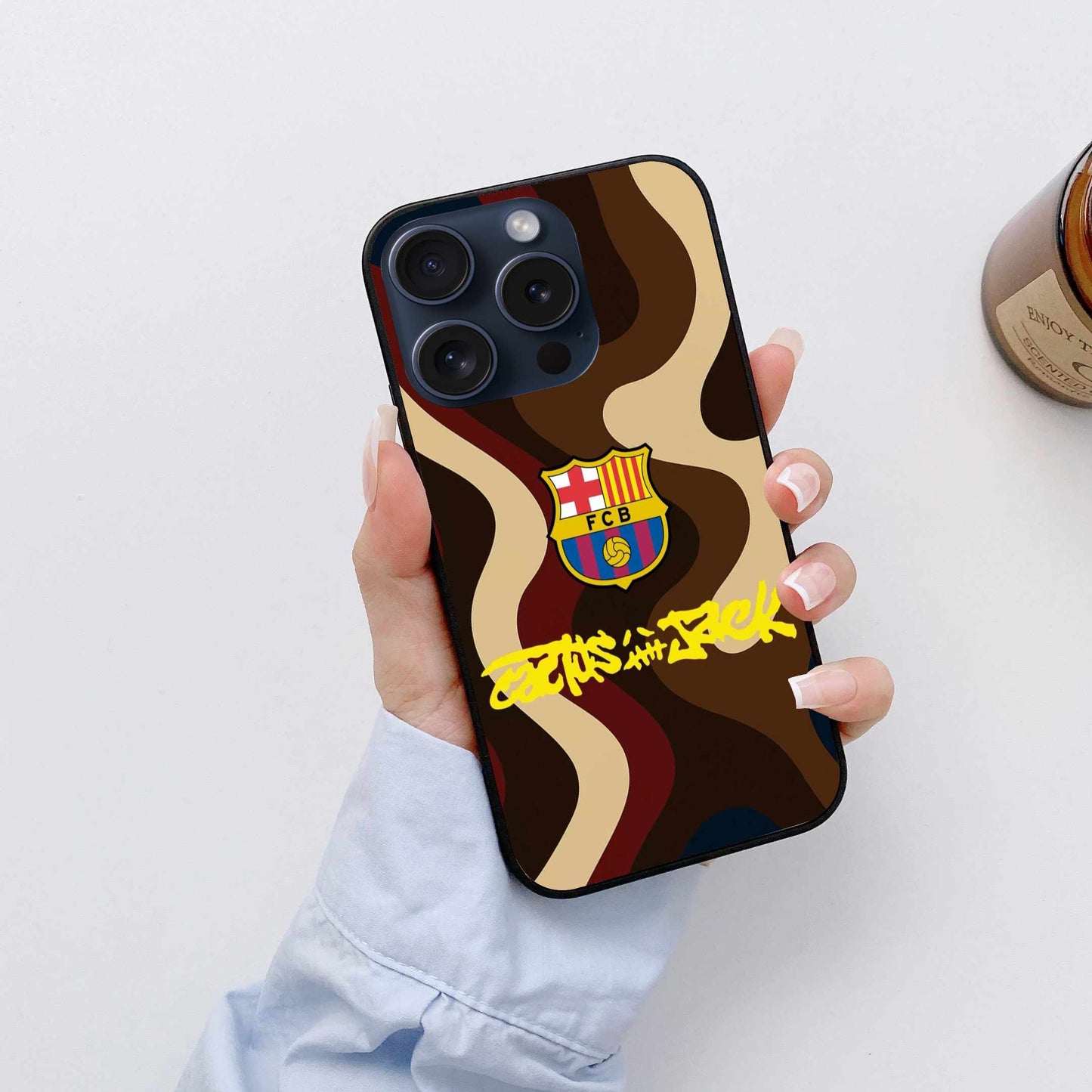 FC Barcelona x Cactus Jack Camo Case – Wavy Street Style Original Glass Cover