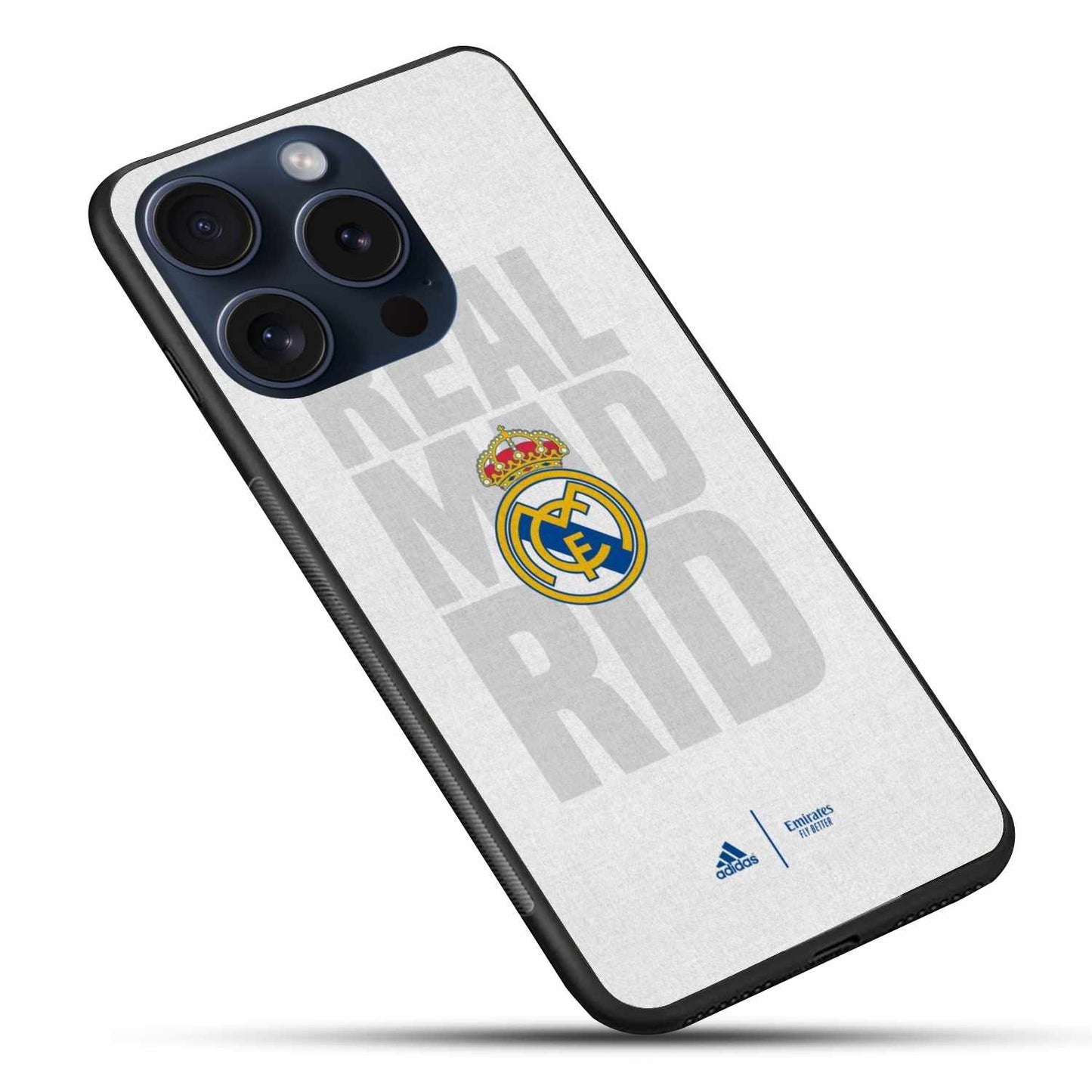 REAL MADRID FC Stripe Logo Original Glass Cover