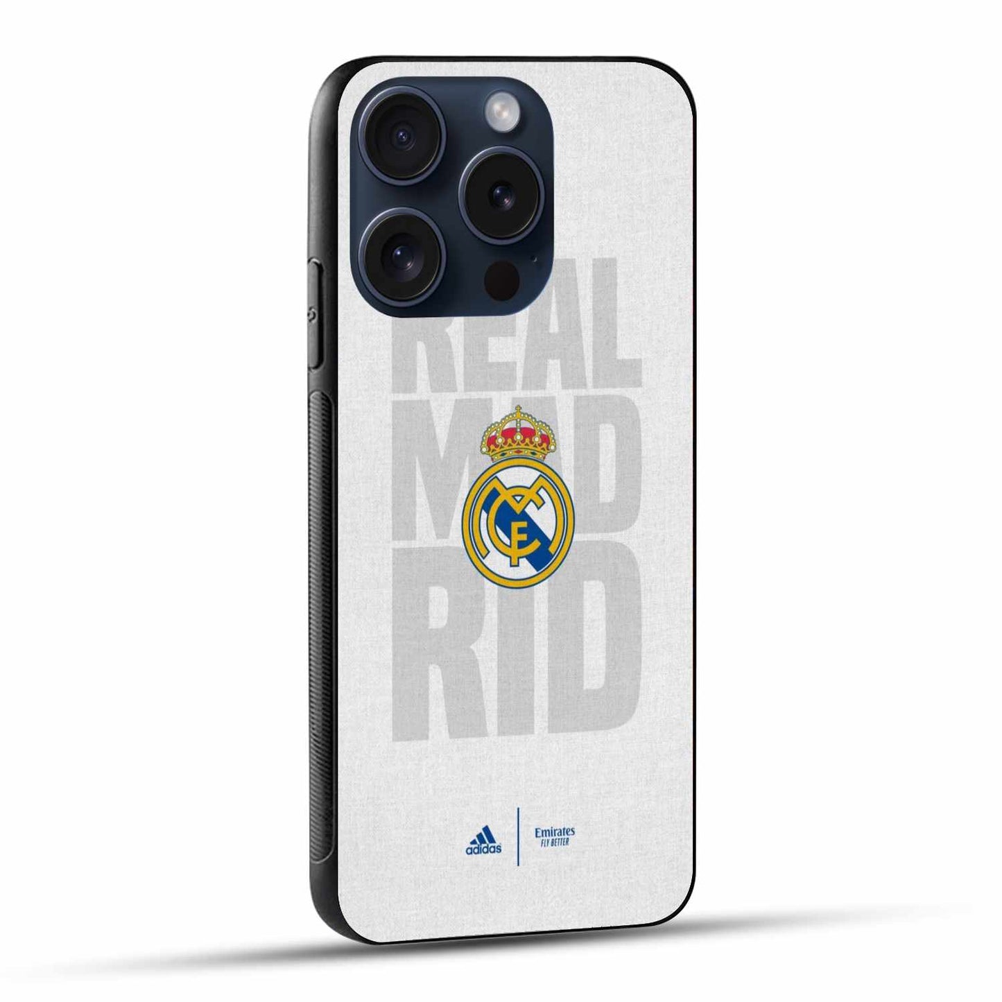 REAL MADRID FC Stripe Logo Original Glass Cover