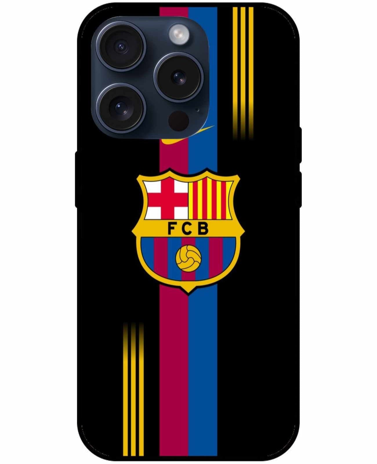 FC Barcelona Stripes Logo Original Glass Cover
