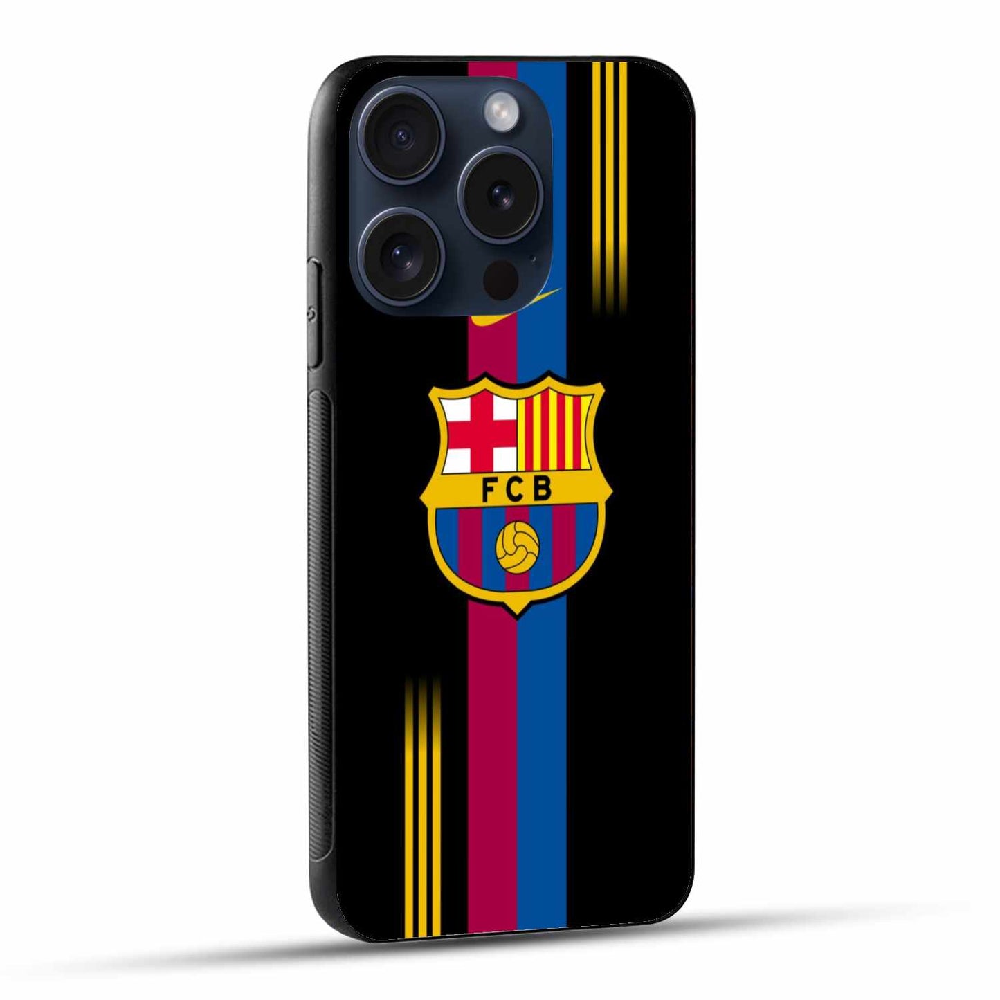 FC Barcelona Stripes Logo Original Glass Cover
