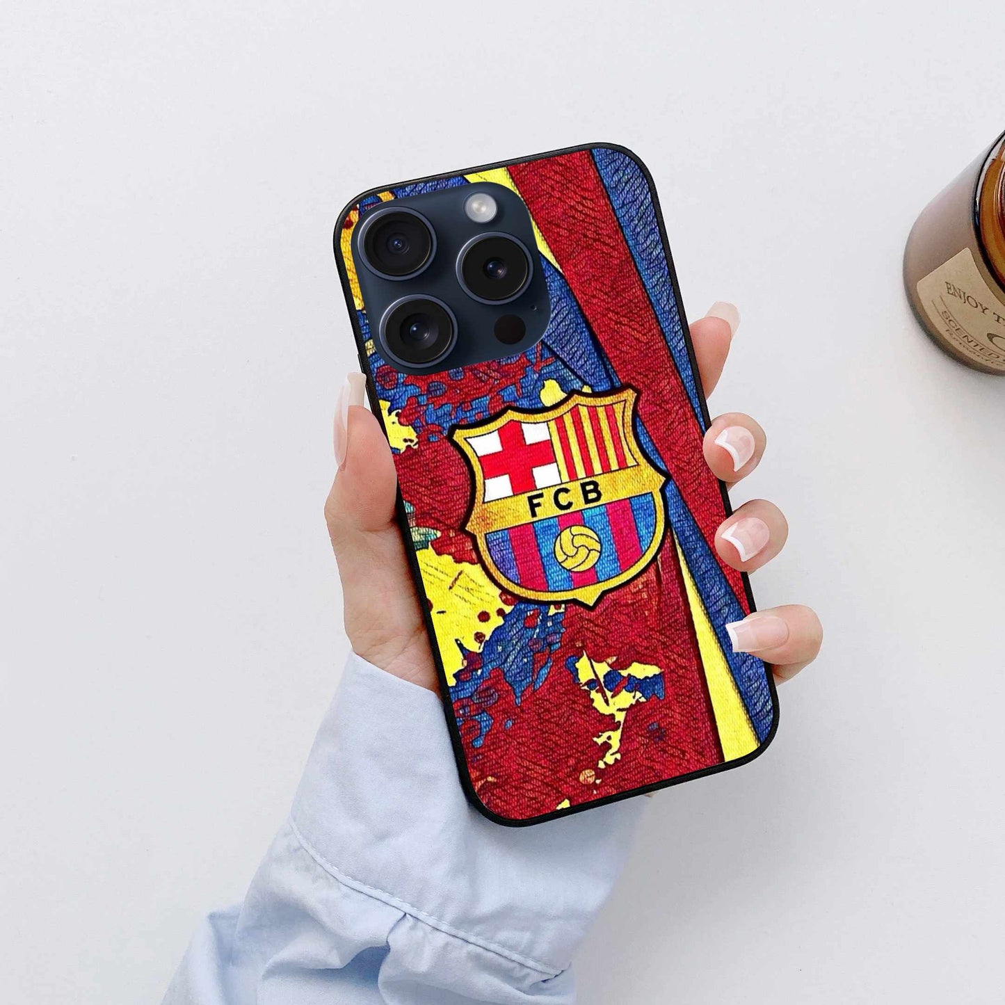 FC Barcelona Funky Logo Original Glass Cover