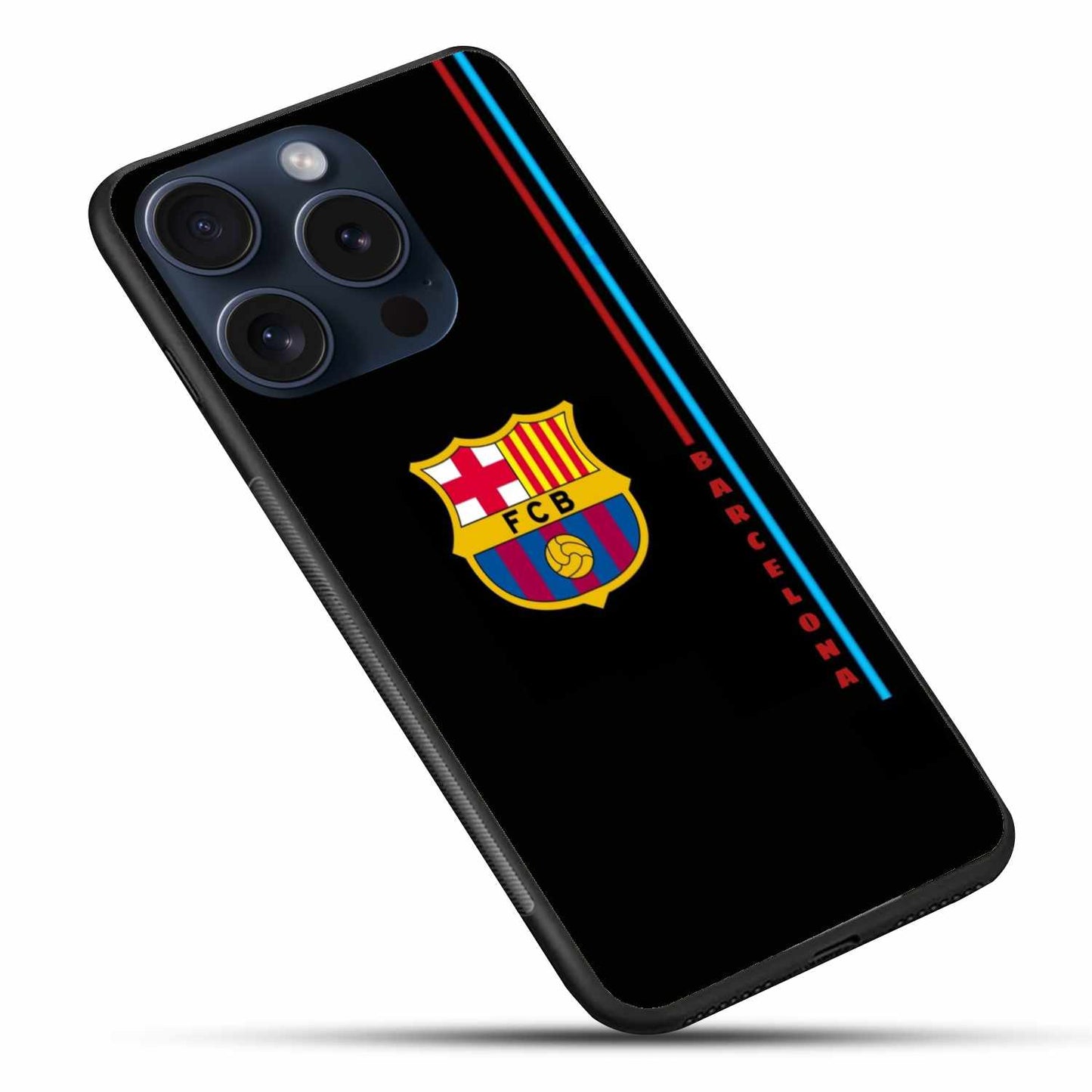 FC Barcelona Black Print Original Glass Cover