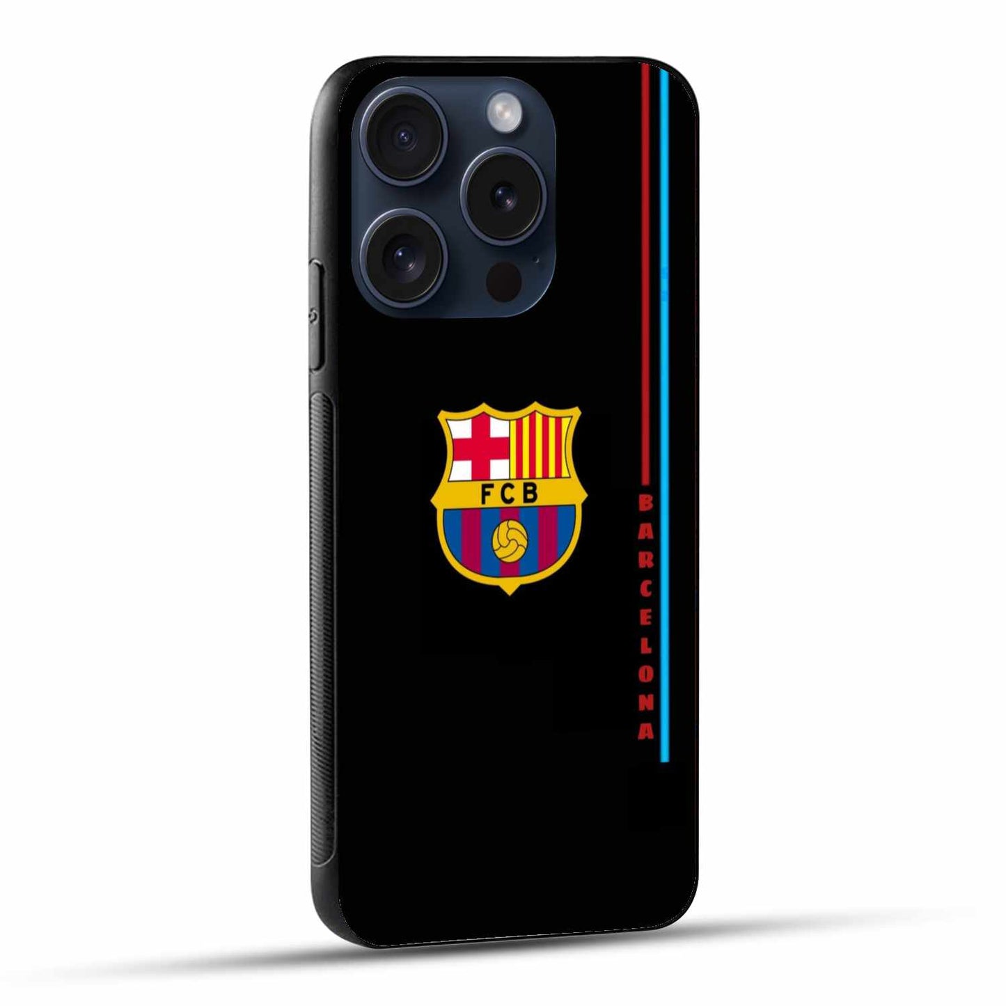 FC Barcelona Black Print Original Glass Cover
