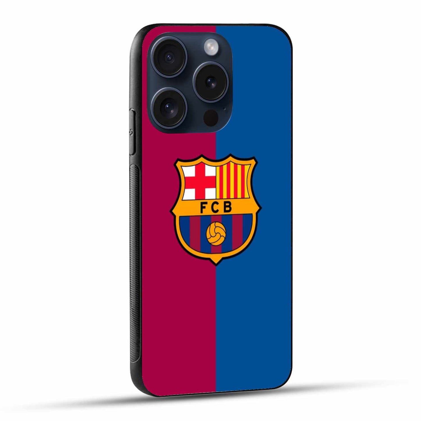 FC Barcelona Logo Red And Blue Print Original Glass Cover