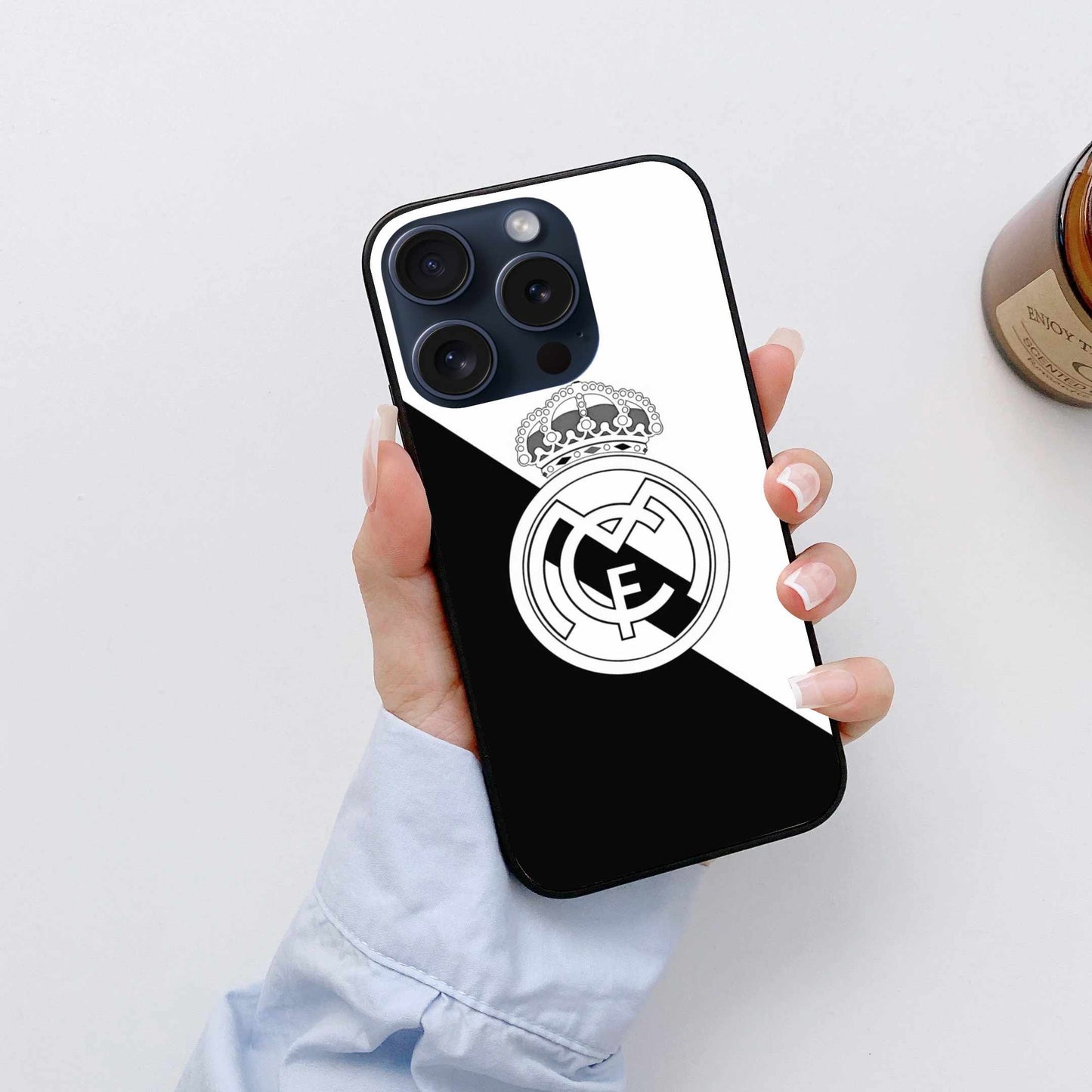 Real Madrid Vintage Logo Original Glass Cover