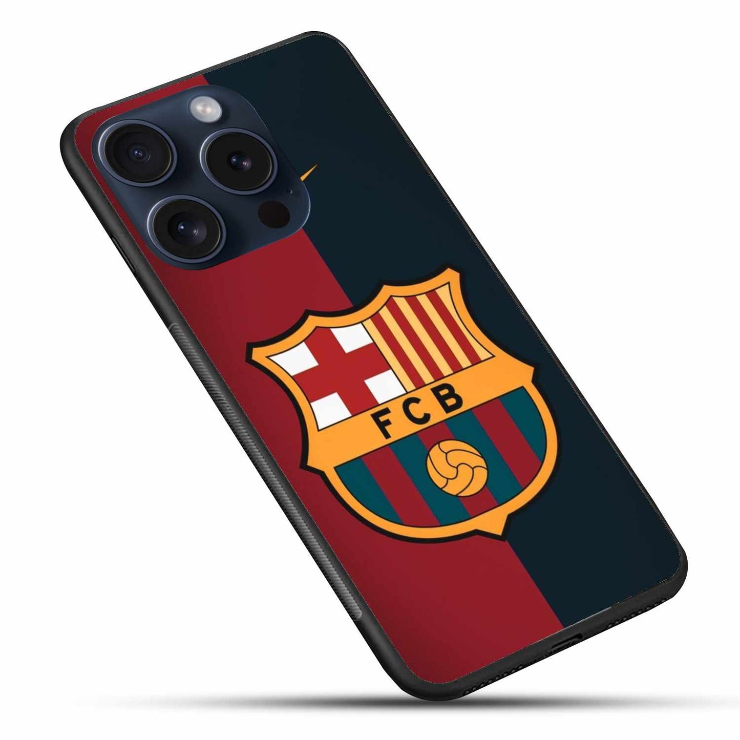 Barcelona Black And Red Logo Original Glass Cover