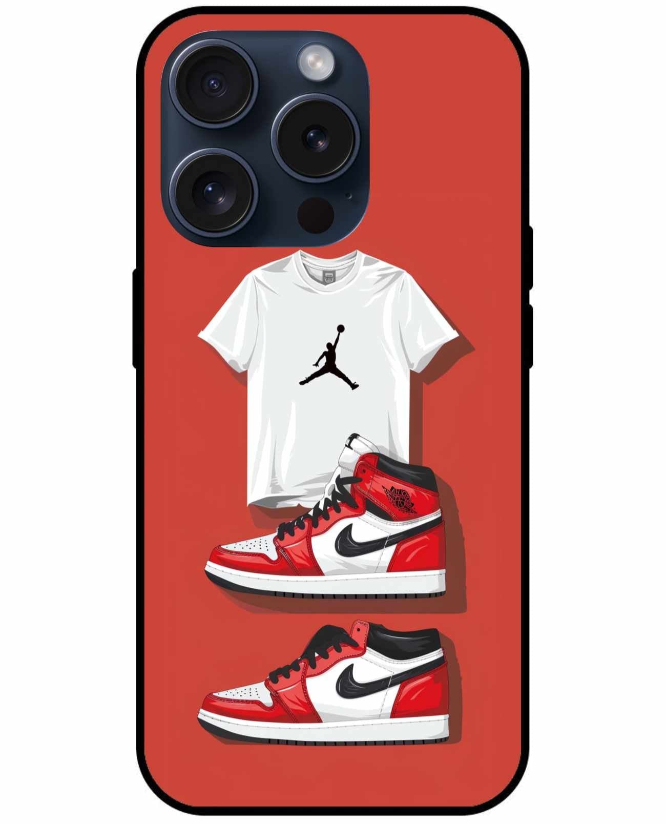 Nike Air Jordan Shoes And Tshirt Original Glass Cover