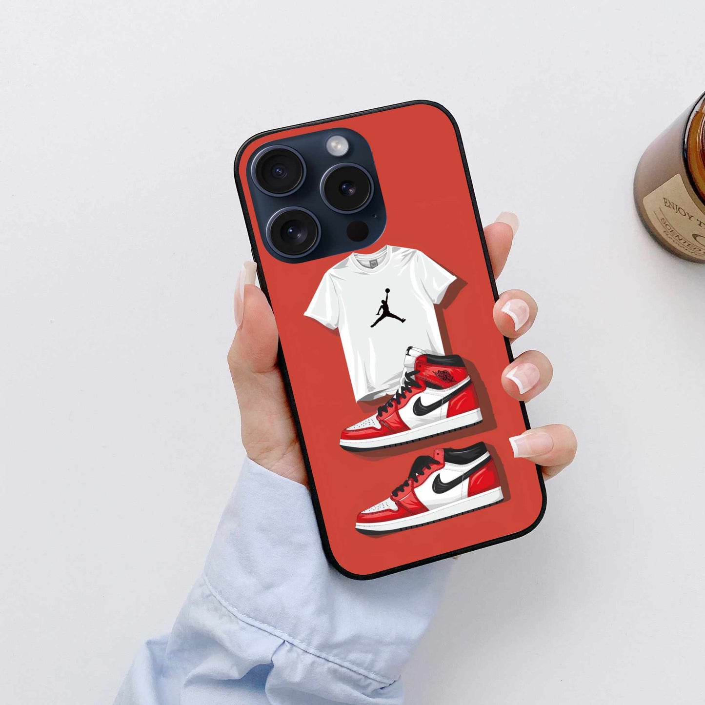 Nike Air Jordan Shoes And Tshirt Original Glass Cover