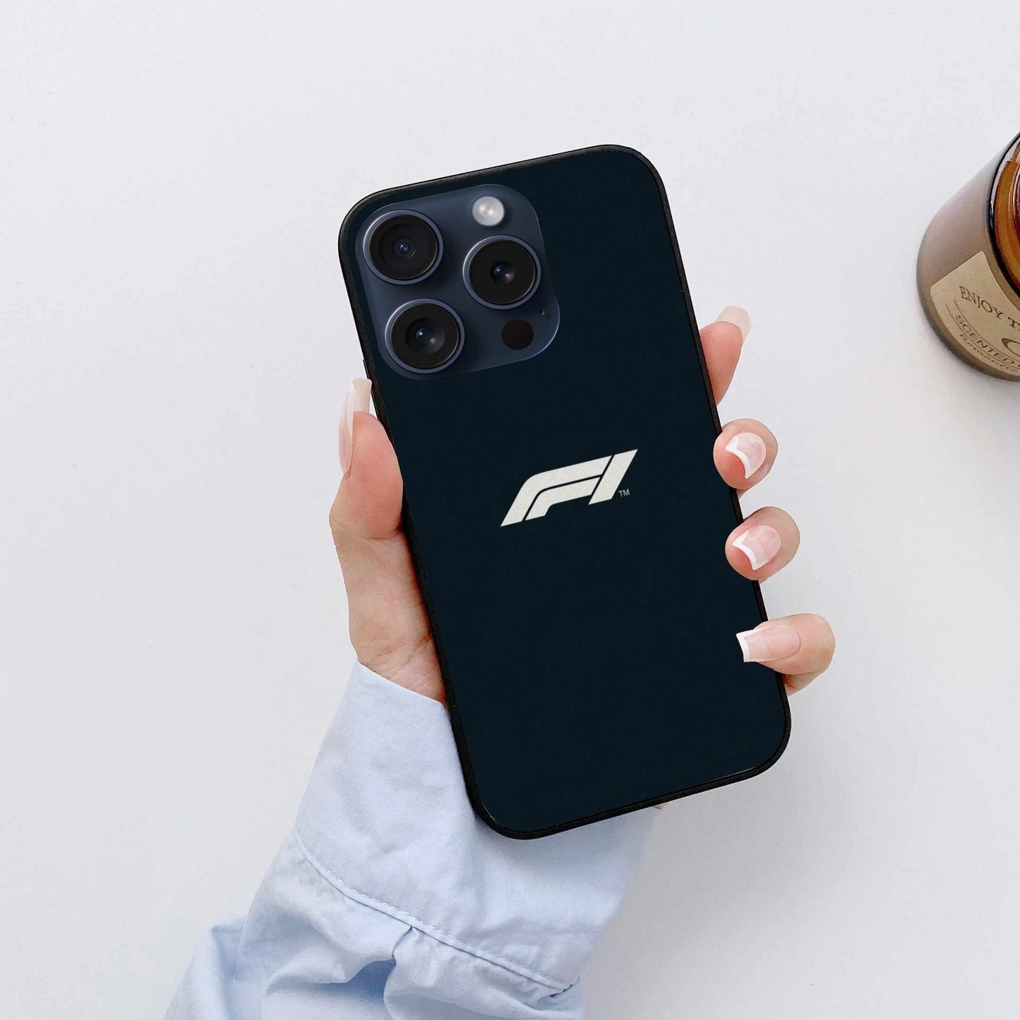 Formula One logo On The Dark Background Original Glass Cover