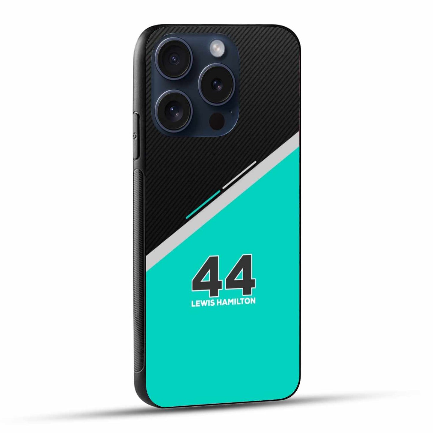 Lewis Hamilton 44 Black Blue Print Original Glass Cover