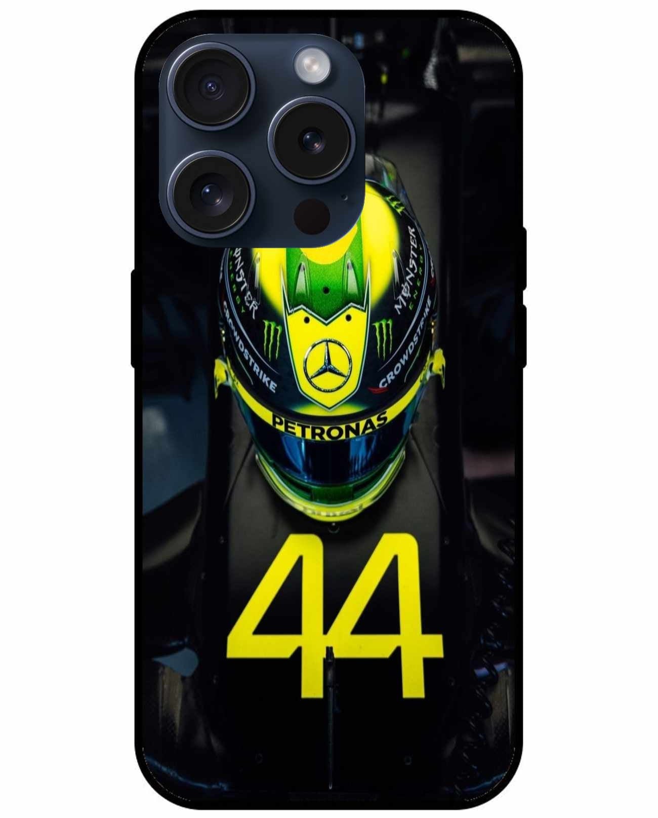 Hamilton #44 – Neon Helmet & Mercedes Power Original Glass Cover