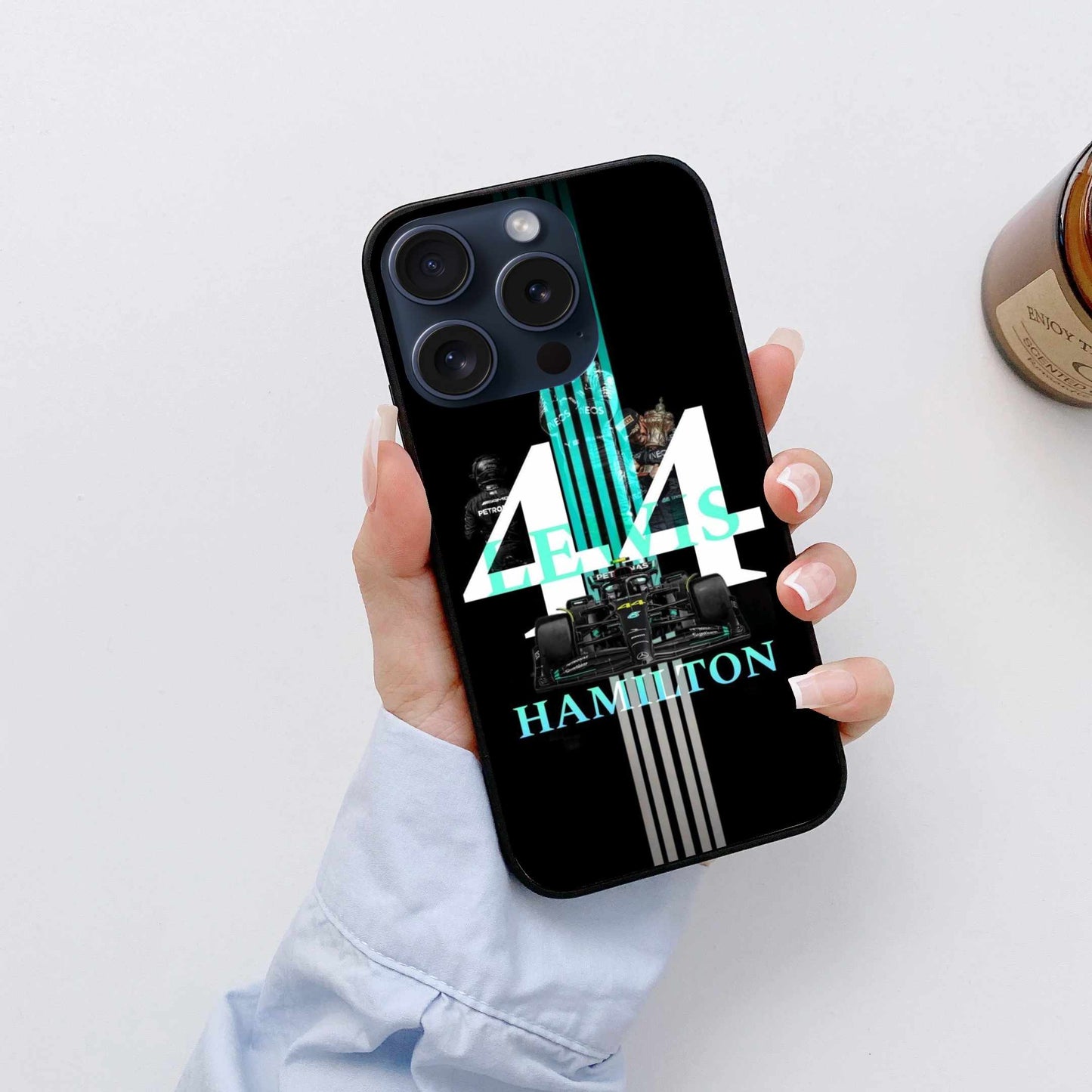 Lewis Hamilton #44 Racing Stripes – Speed & Legacy Edition Original Glass Cover