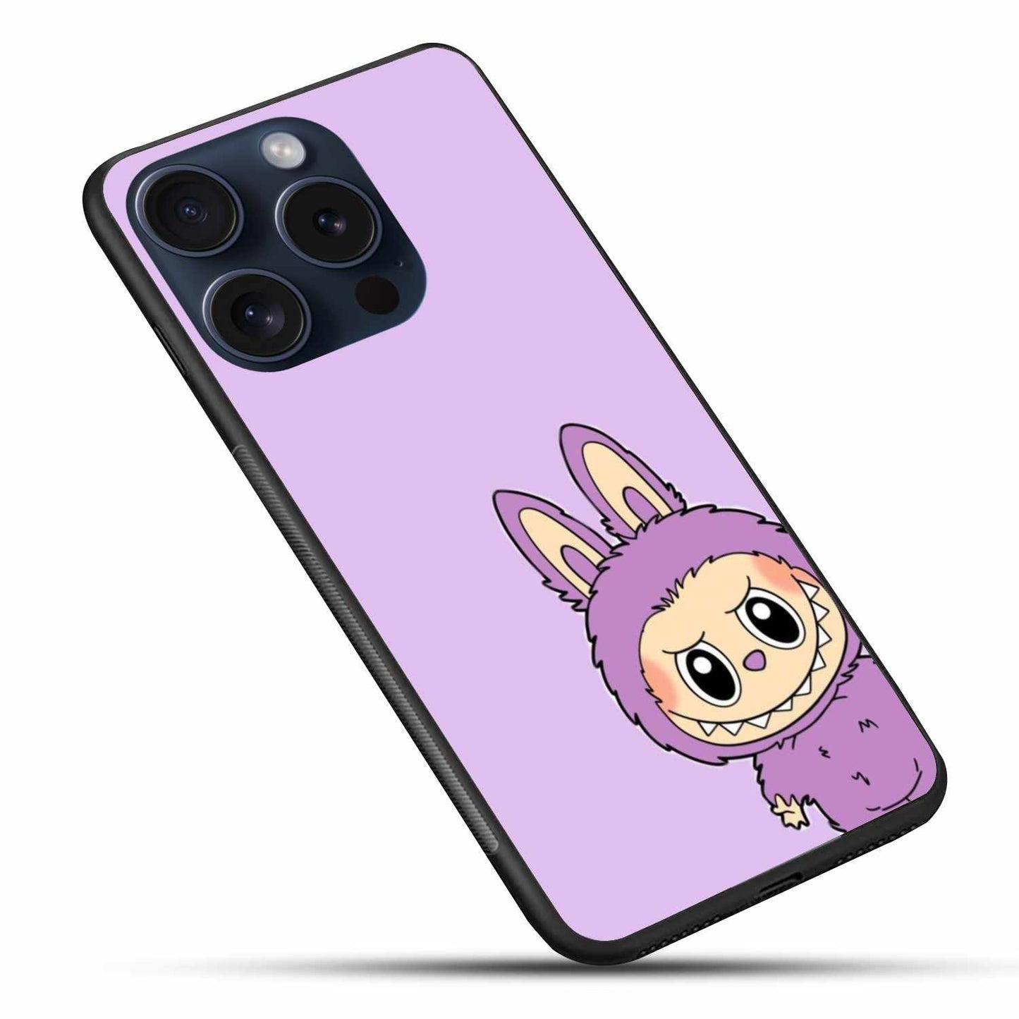 The Labubu In A Purple Costume On A Light Purple Background Original Glass Cover