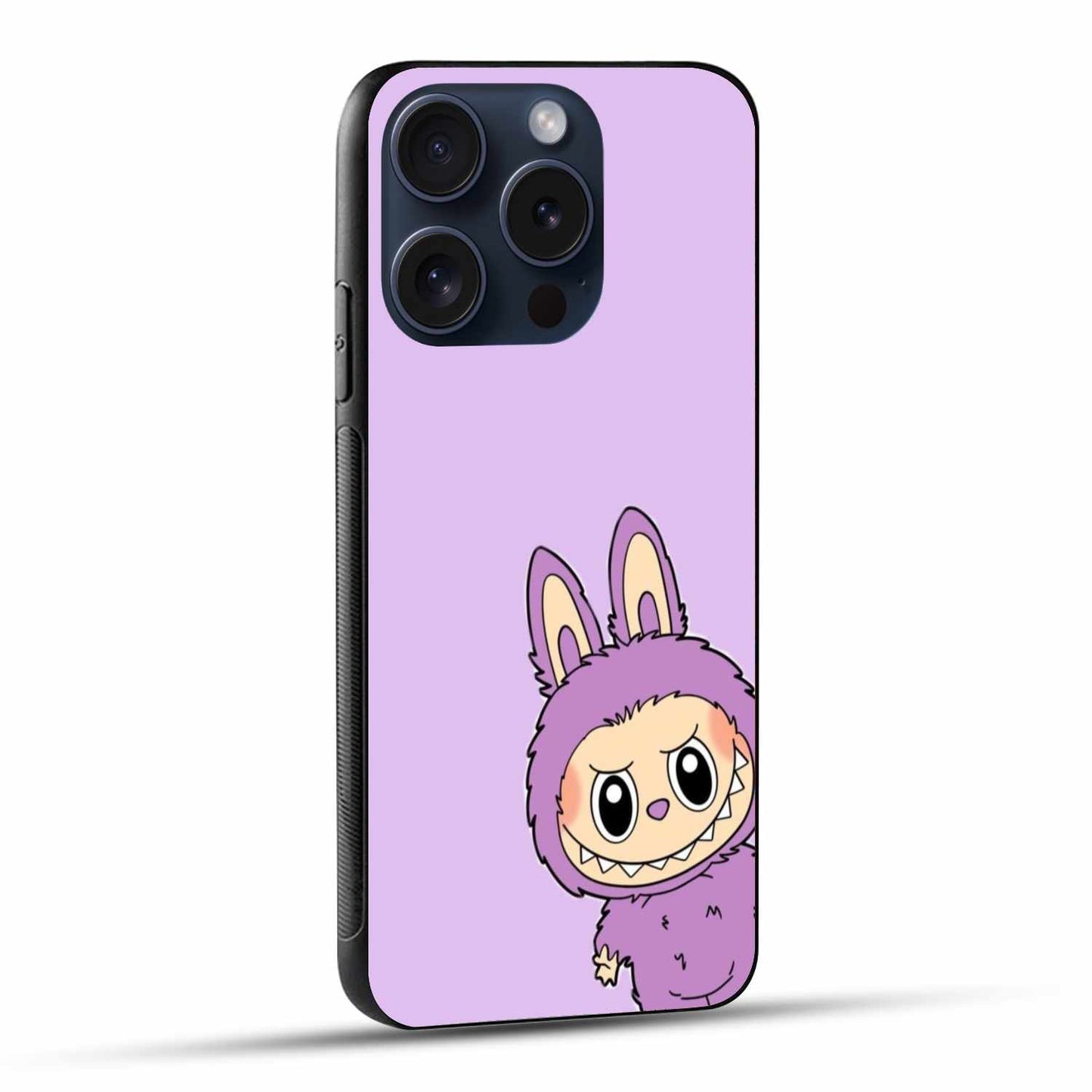 The Labubu In A Purple Costume On A Light Purple Background Original Glass Cover