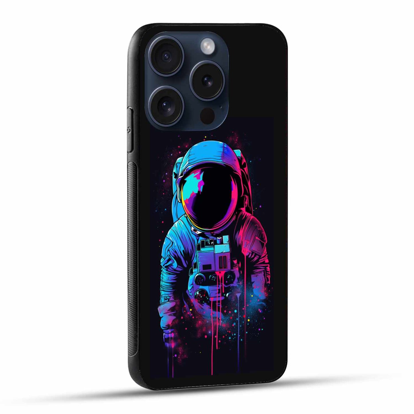 Melting Neon Astronaut Original Glass Cover