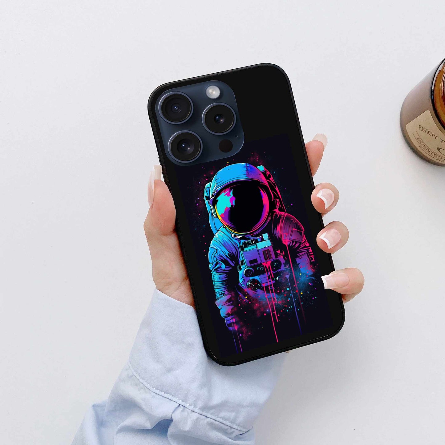 Melting Neon Astronaut Original Glass Cover