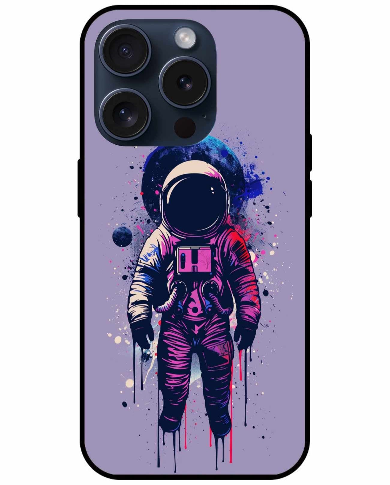 Purple Blend Melting Astronaut Original Glass Cover