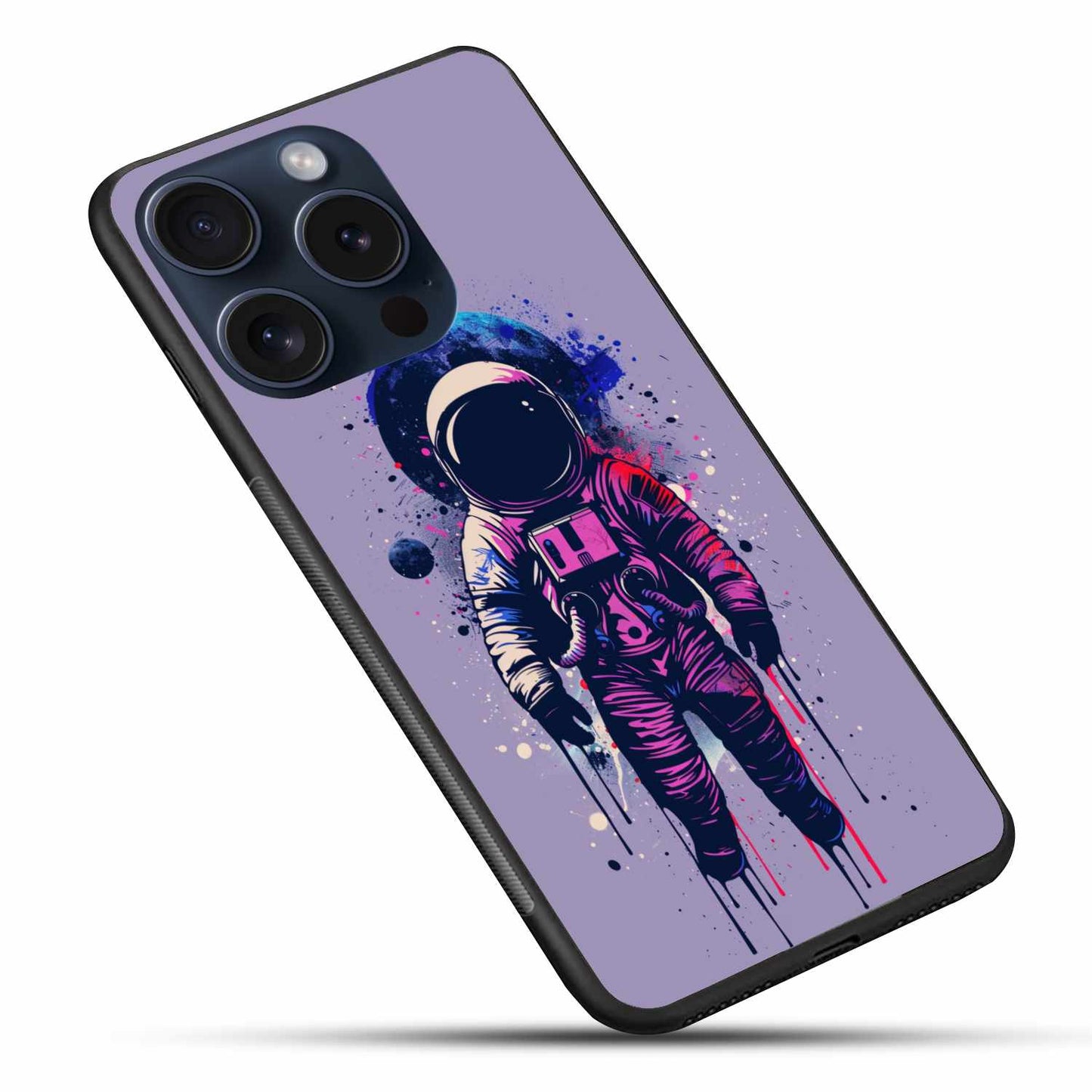 Purple Blend Melting Astronaut Original Glass Cover