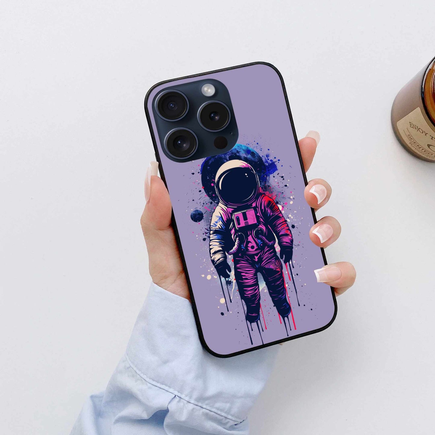 Purple Blend Melting Astronaut Original Glass Cover